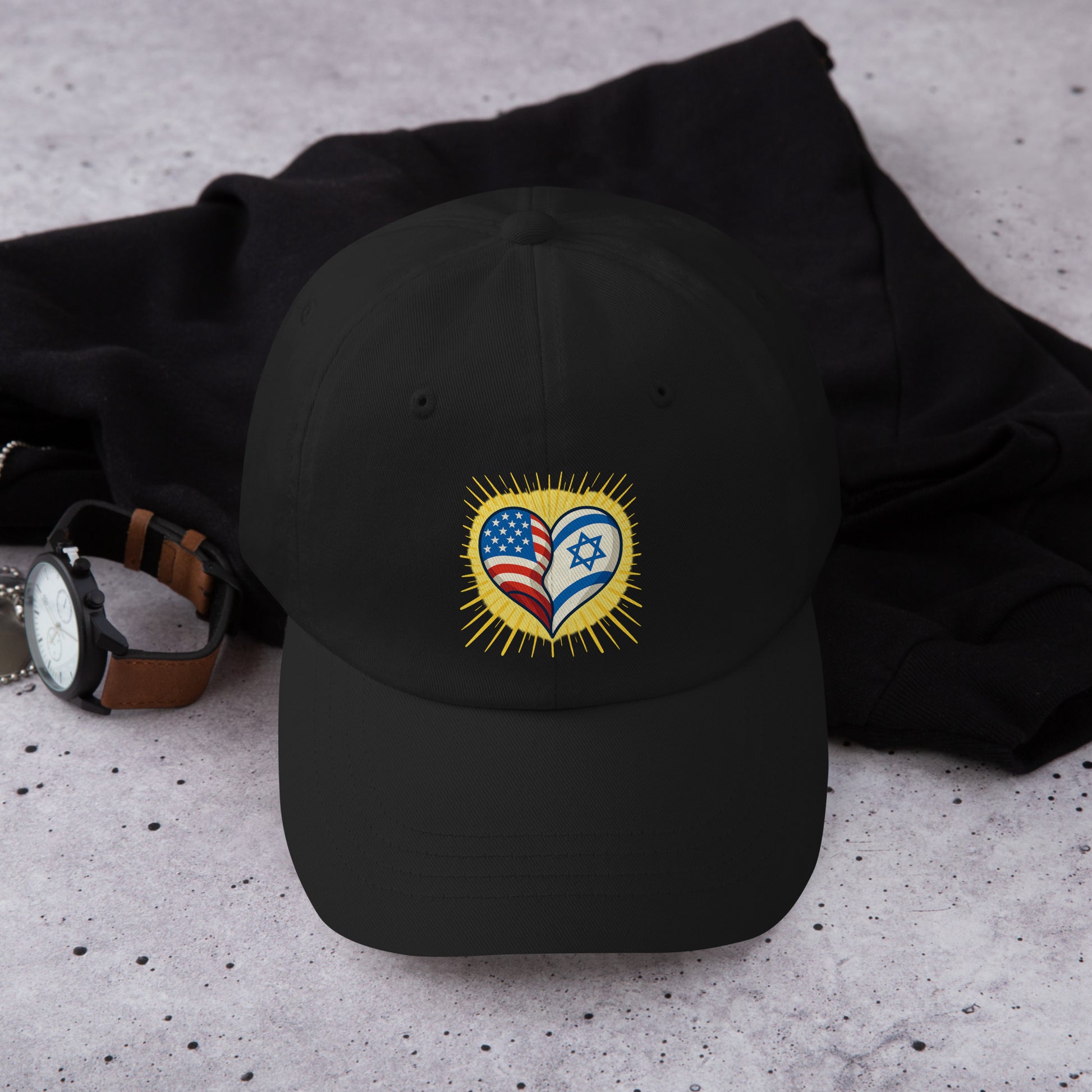Heart of Two Nations Classic Dad Hat - American Zionist