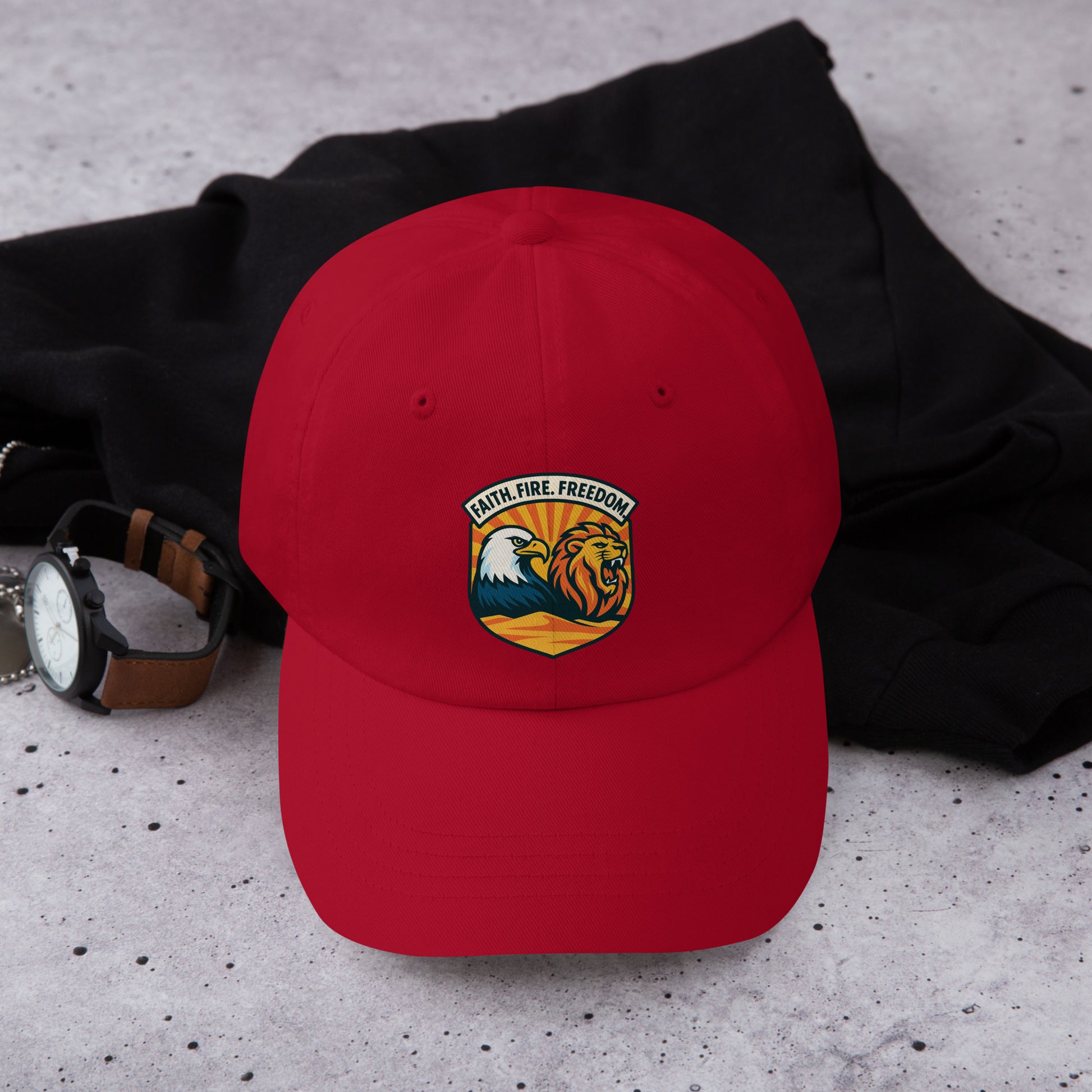 Lions Eagles Rise Classic Dad Hat - American Zionist