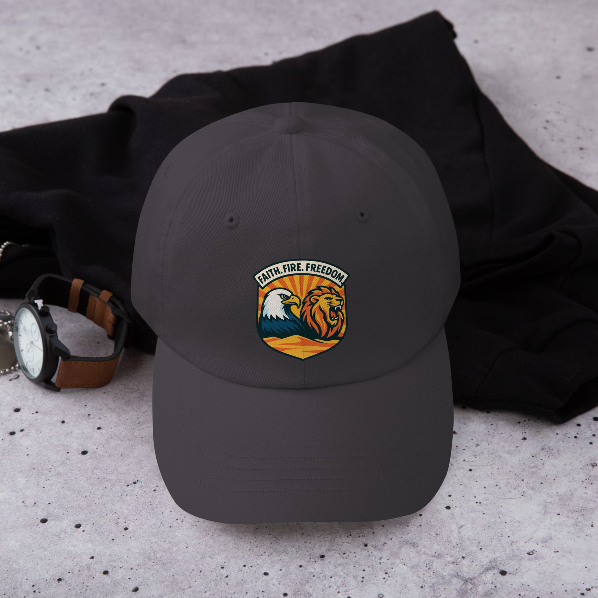 Lions Eagles Rise Classic Dad Hat - American Zionist