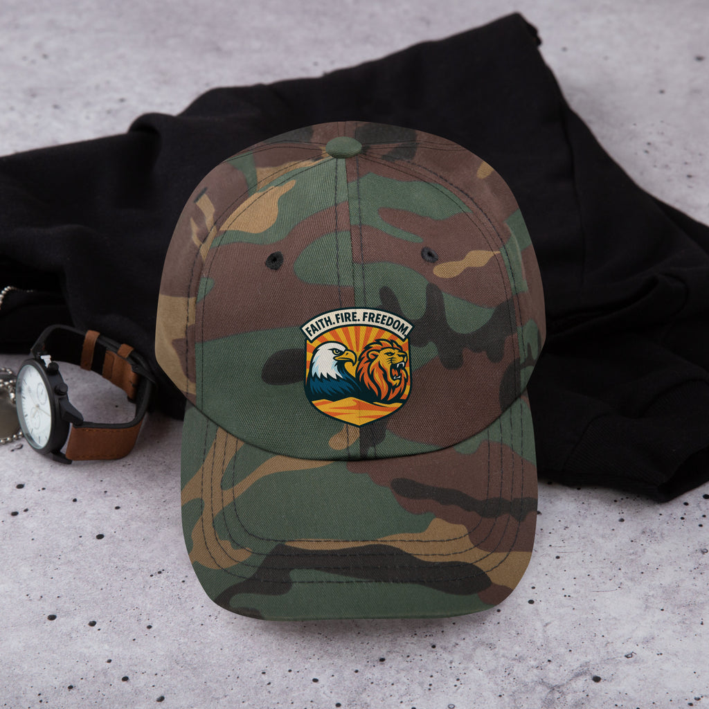 Lions Eagles Rise Classic Dad Hat - American Zionist