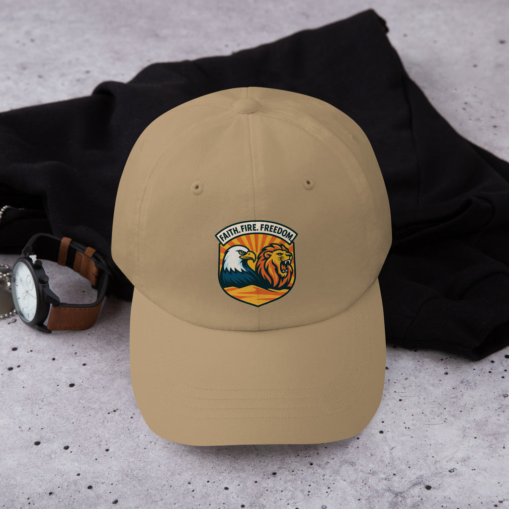 Lions Eagles Rise Classic Dad Hat - American Zionist