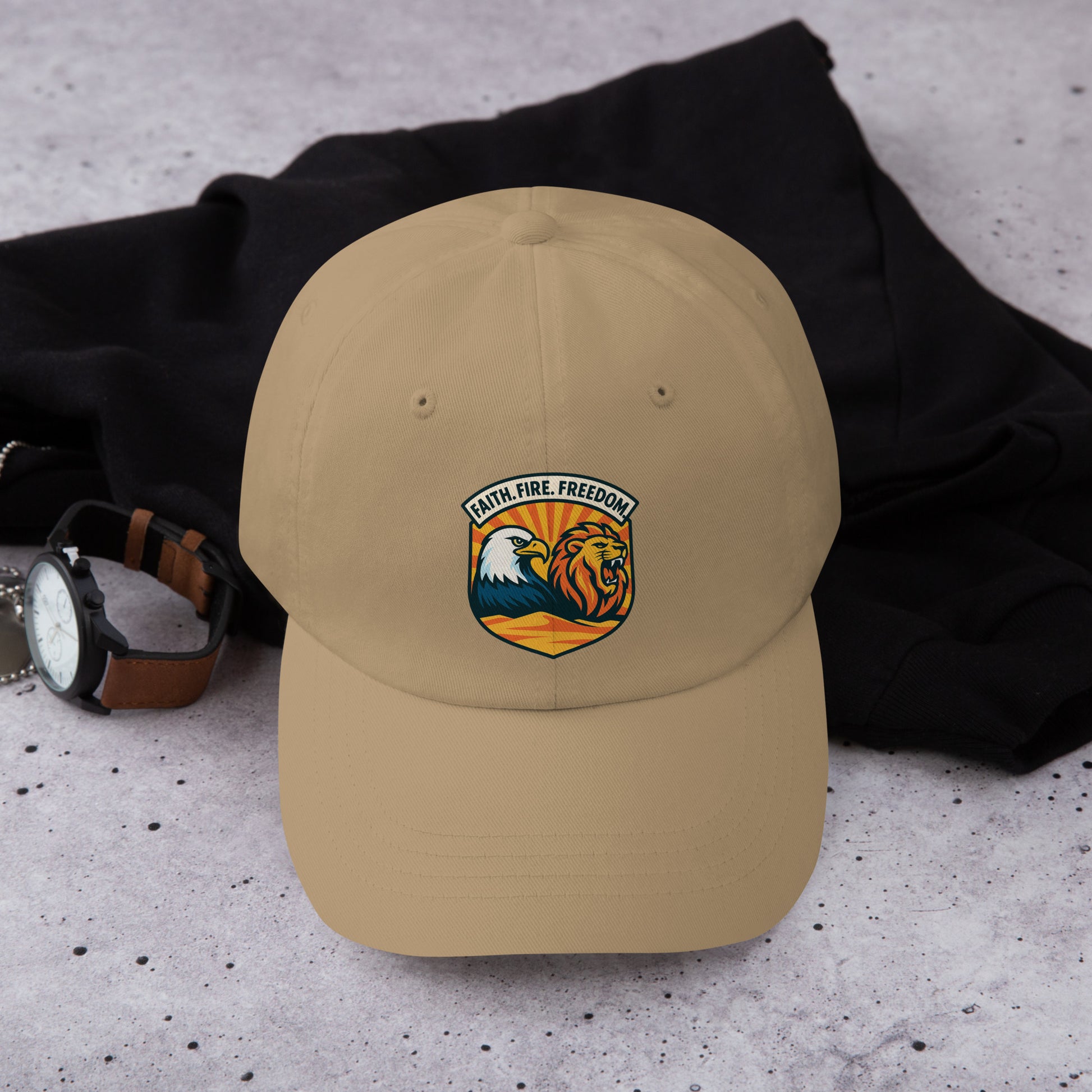 Lions Eagles Rise Classic Dad Hat - American Zionist