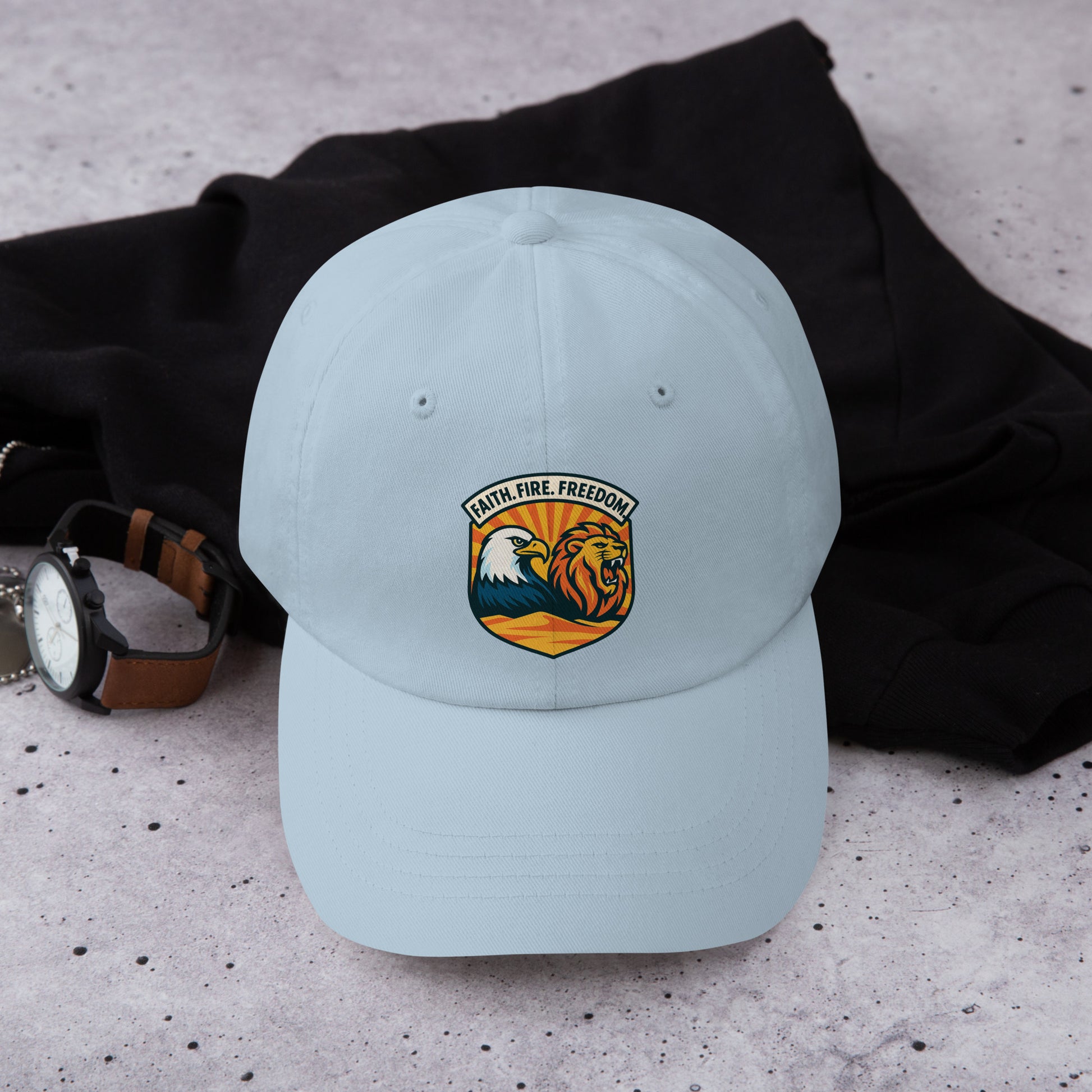 Lions Eagles Rise Classic Dad Hat - American Zionist
