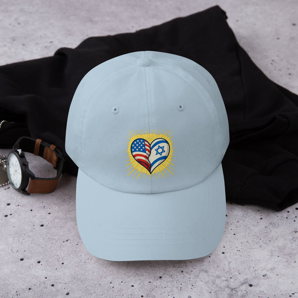 Heart of Two Nations Classic Dad Hat - American Zionist