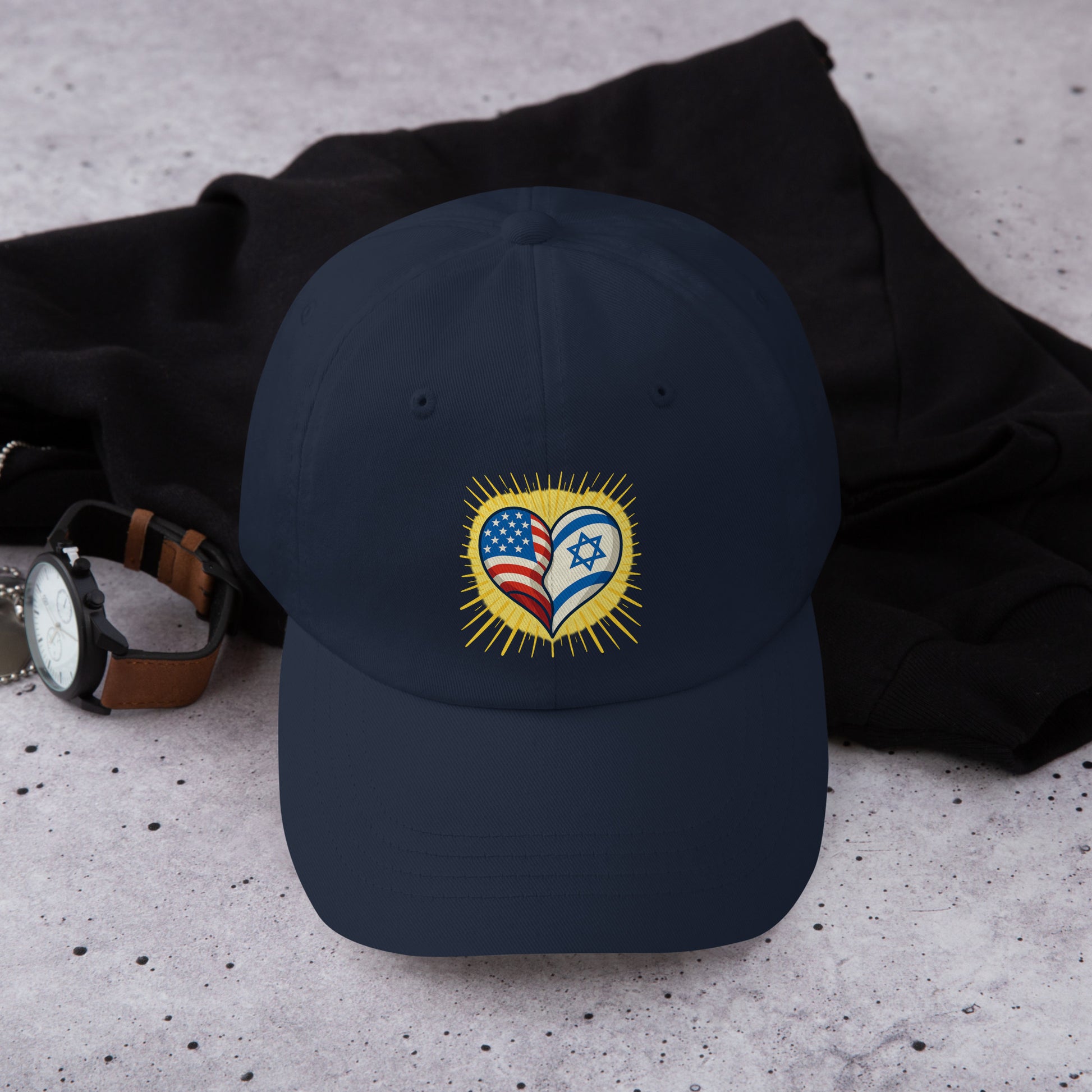 Heart of Two Nations Classic Dad Hat - American Zionist