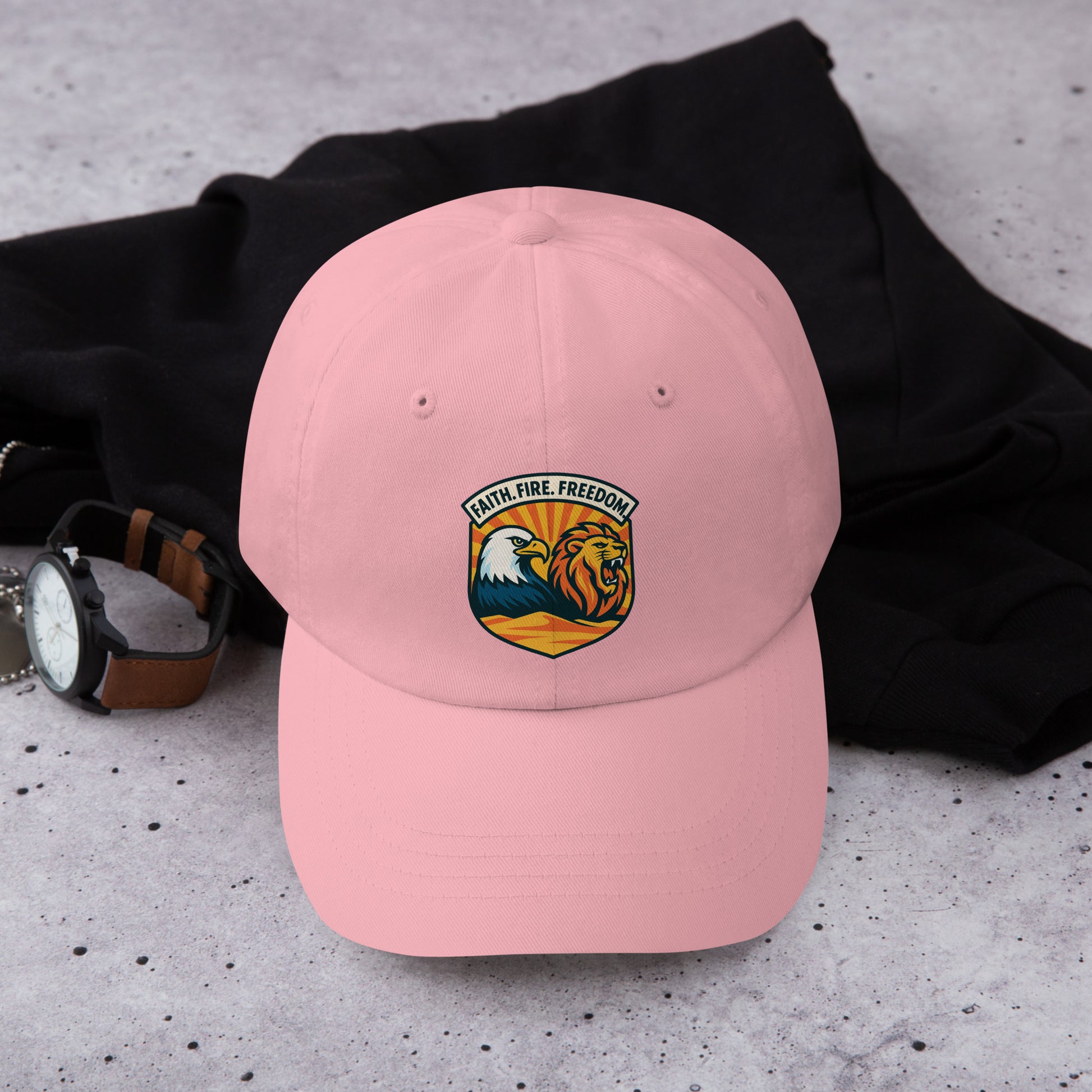 Lions Eagles Rise Classic Dad Hat - American Zionist