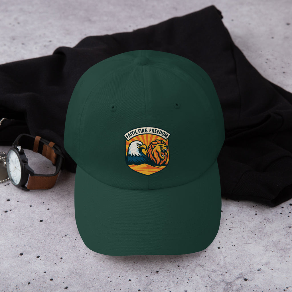 Lions Eagles Rise Classic Dad Hat - American Zionist