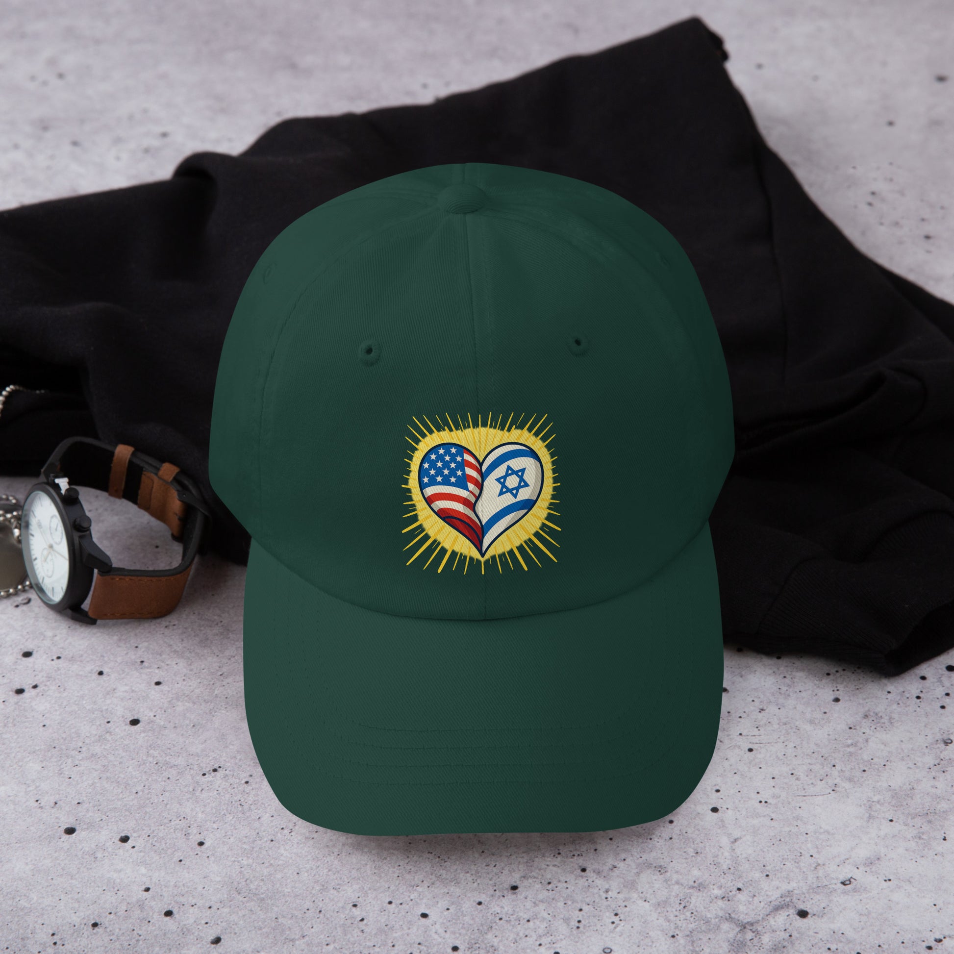 Heart of Two Nations Classic Dad Hat - American Zionist