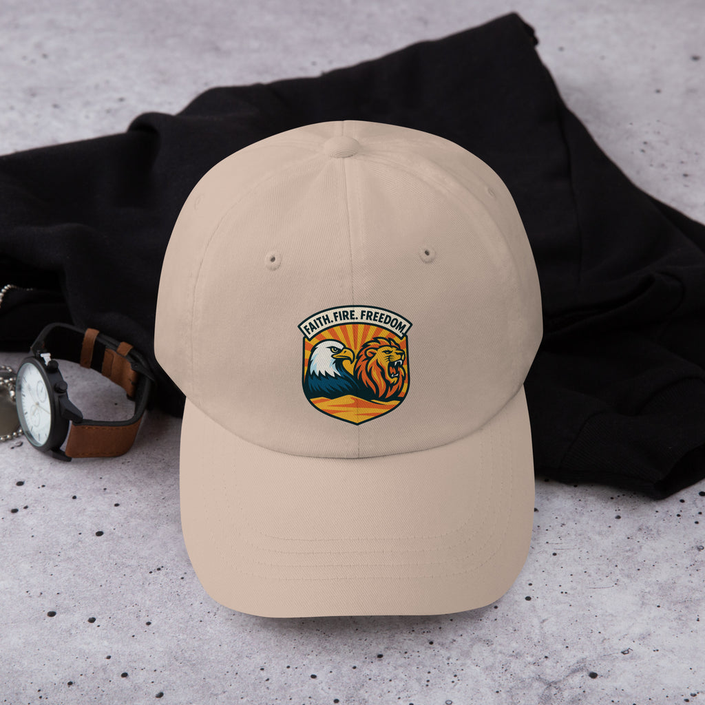 Lions Eagles Rise Classic Dad Hat - American Zionist