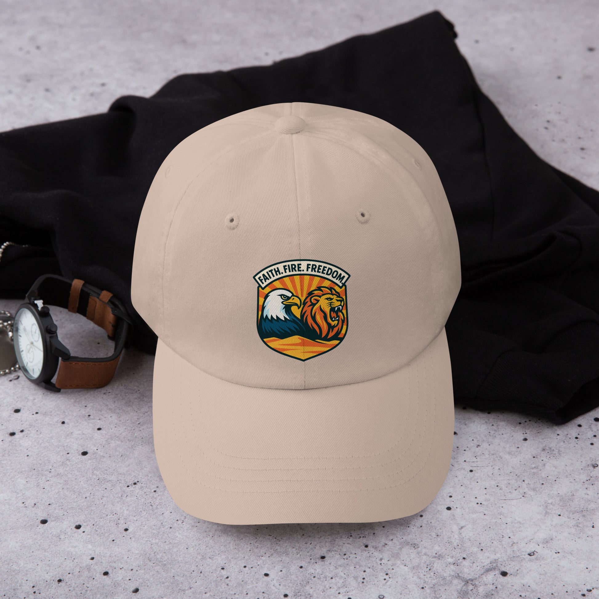 Lions Eagles Rise Classic Dad Hat - American Zionist