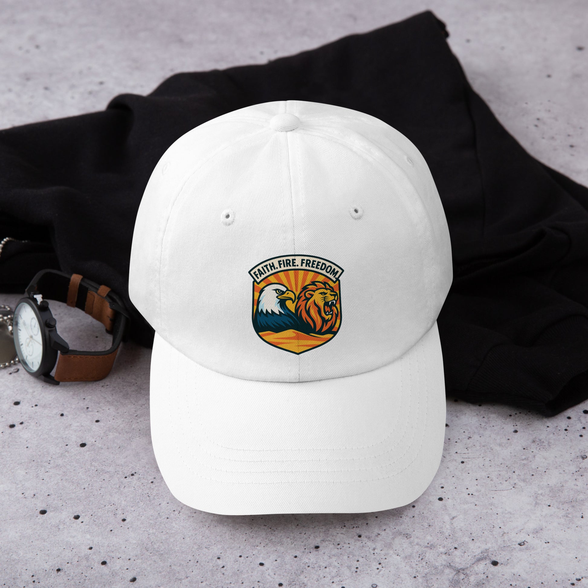 Lions Eagles Rise Classic Dad Hat - American Zionist