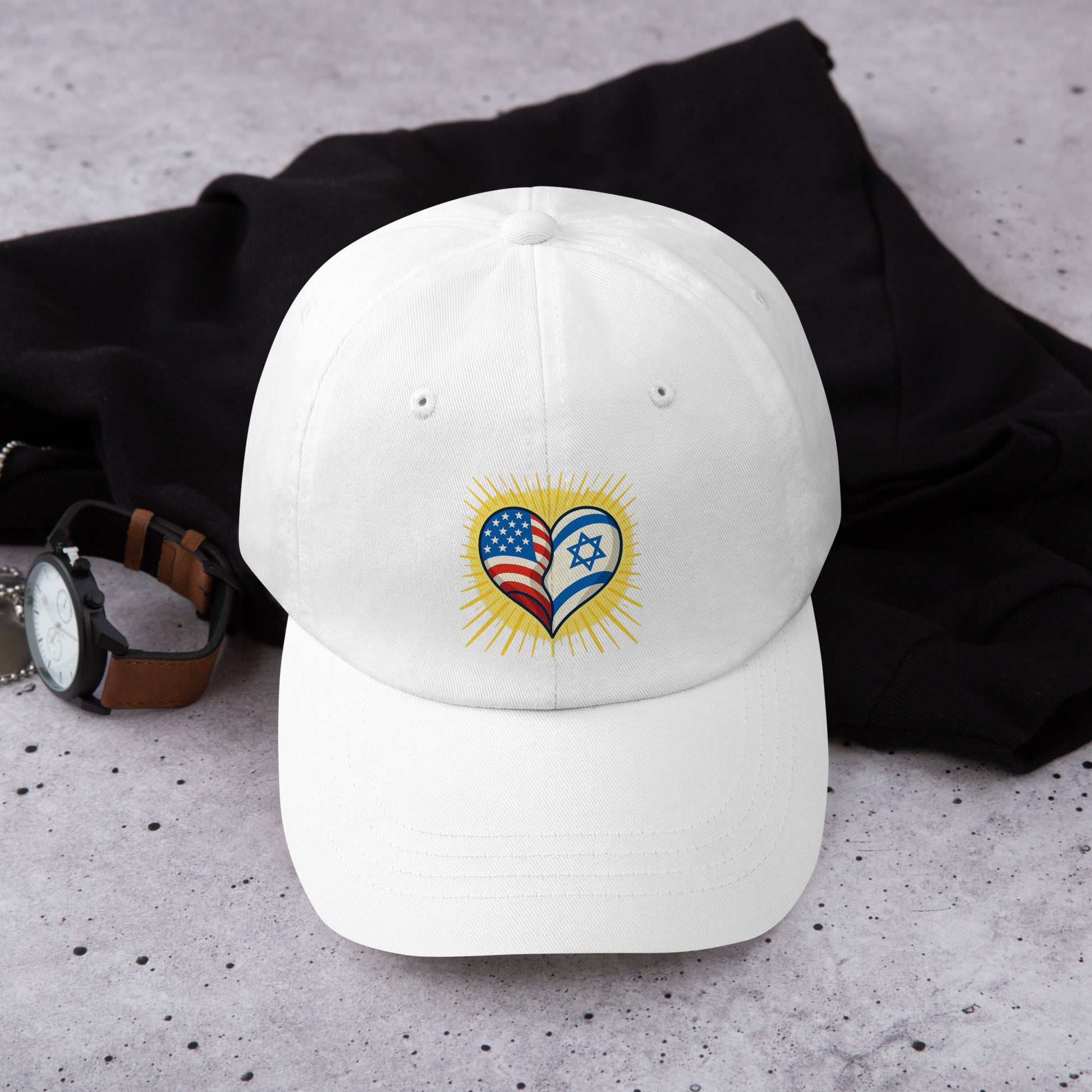 Heart of Two Nations Classic Dad Hat - American Zionist
