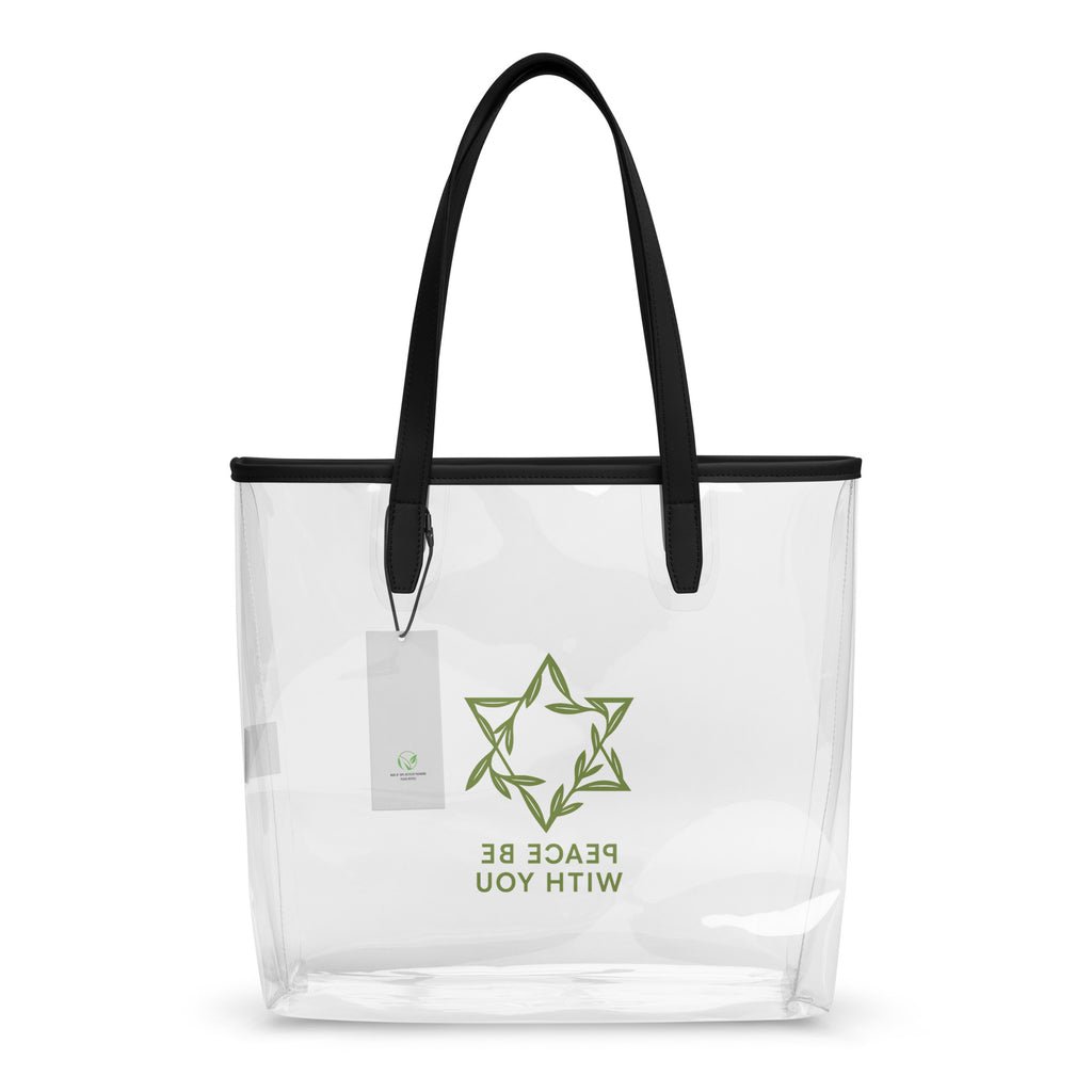 Peacewoven Star Clear Tote Bag - American Zionist