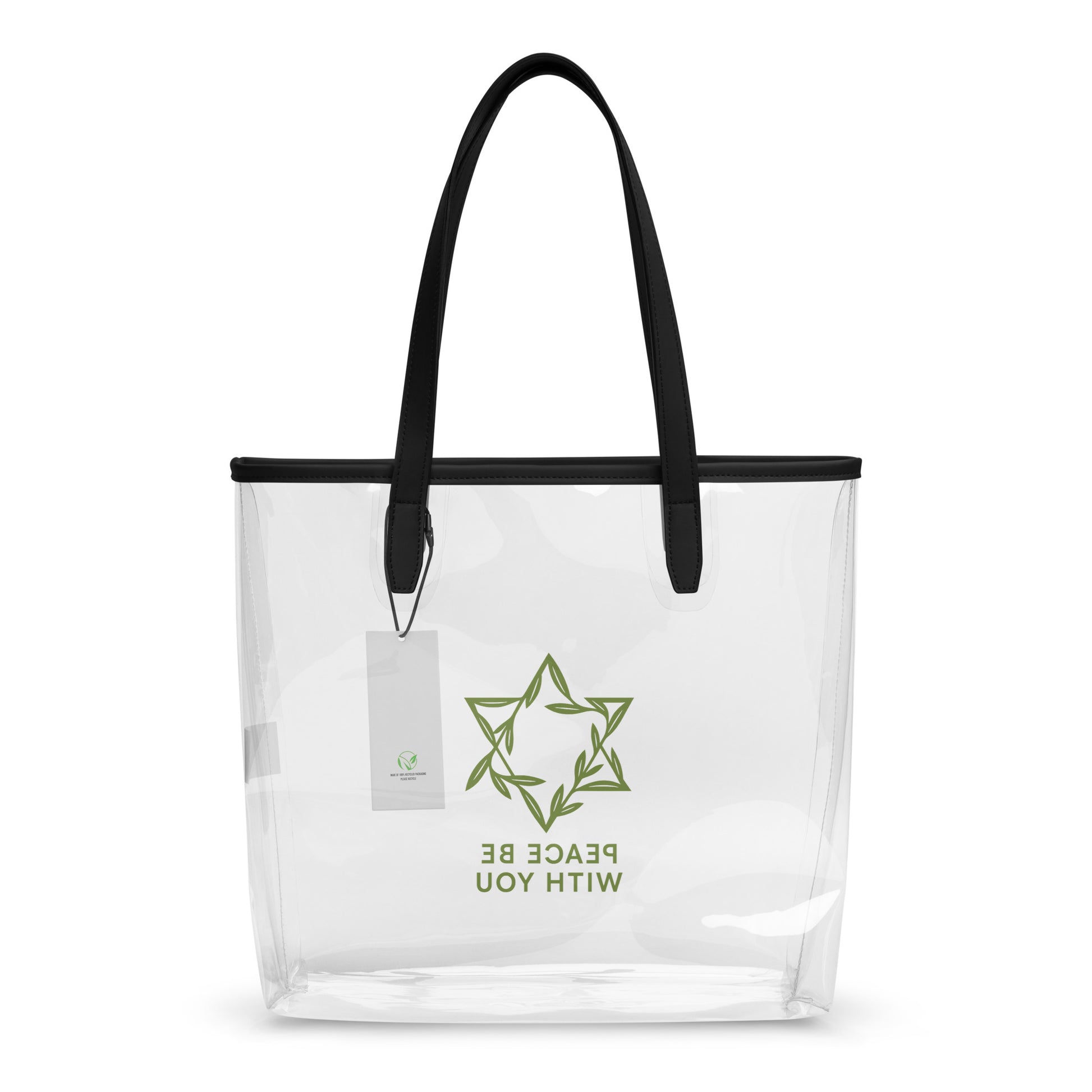 Peacewoven Star Clear Tote Bag - American Zionist