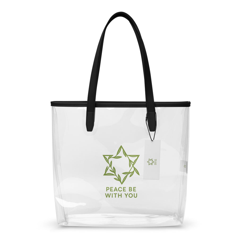 Peacewoven Star Clear Tote Bag - American Zionist