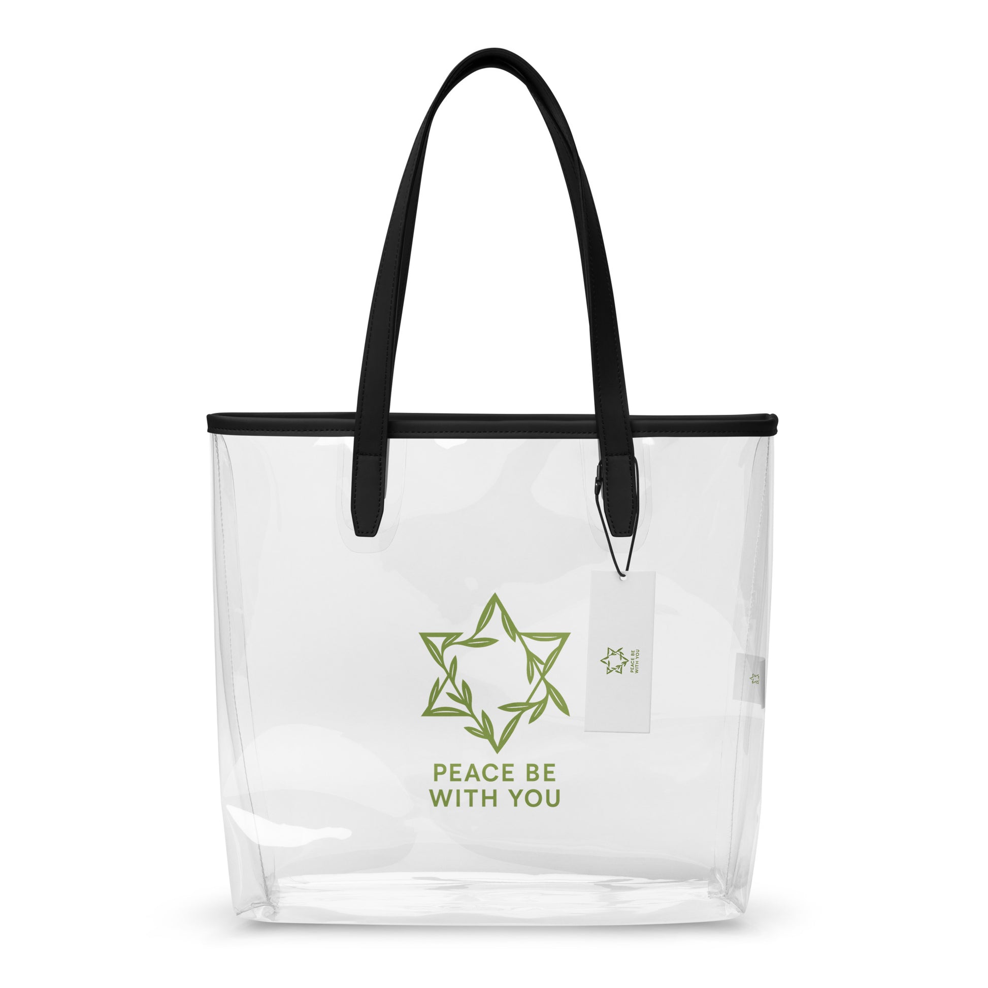 Peacewoven Star Clear Tote Bag - American Zionist