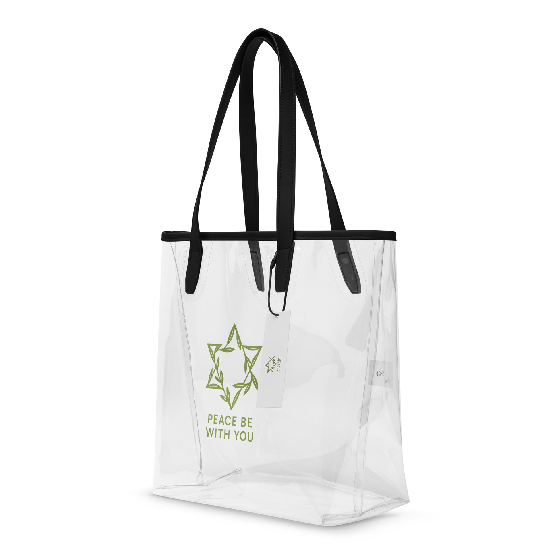 Peacewoven Star Clear Tote Bag - American Zionist