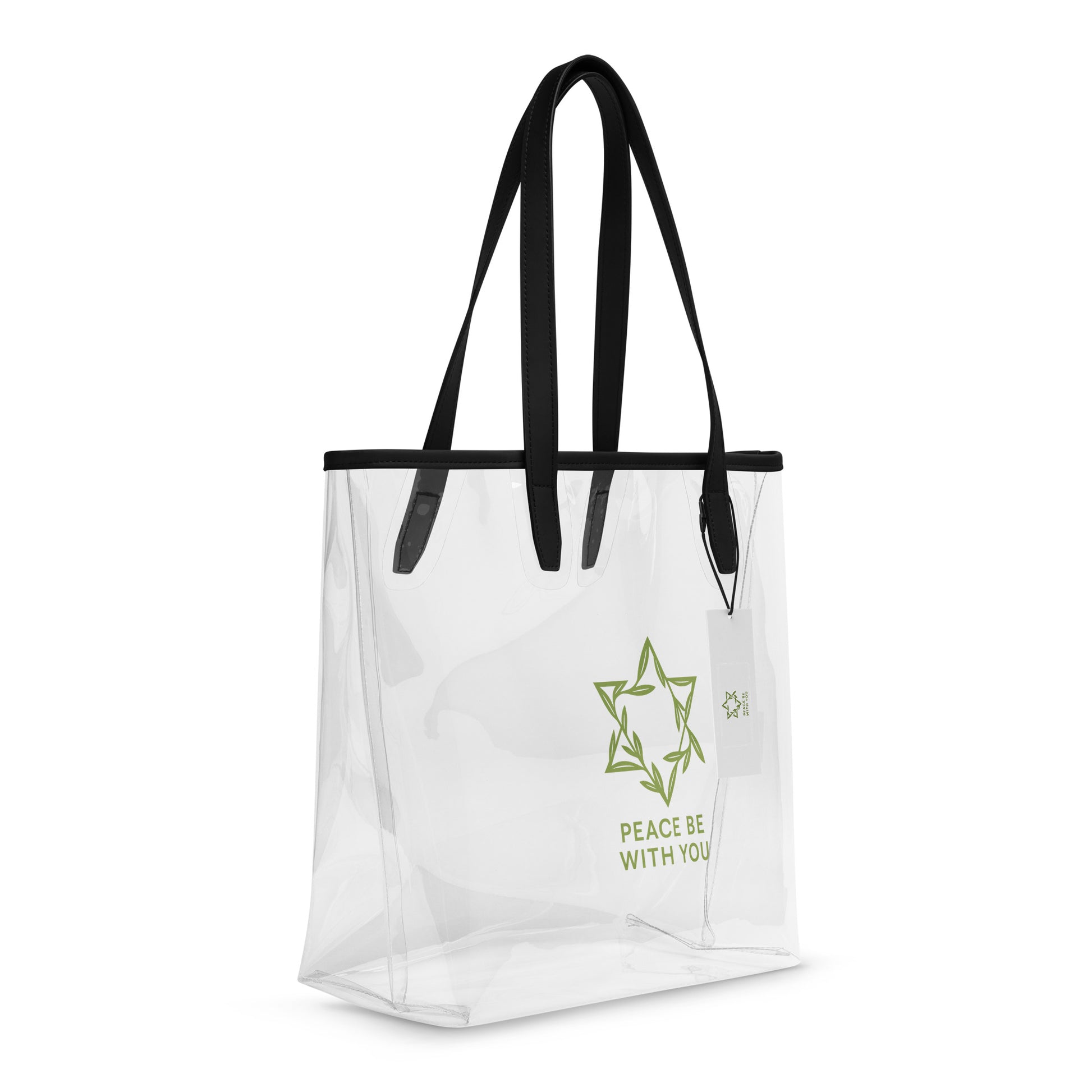 Peacewoven Star Clear Tote Bag - American Zionist