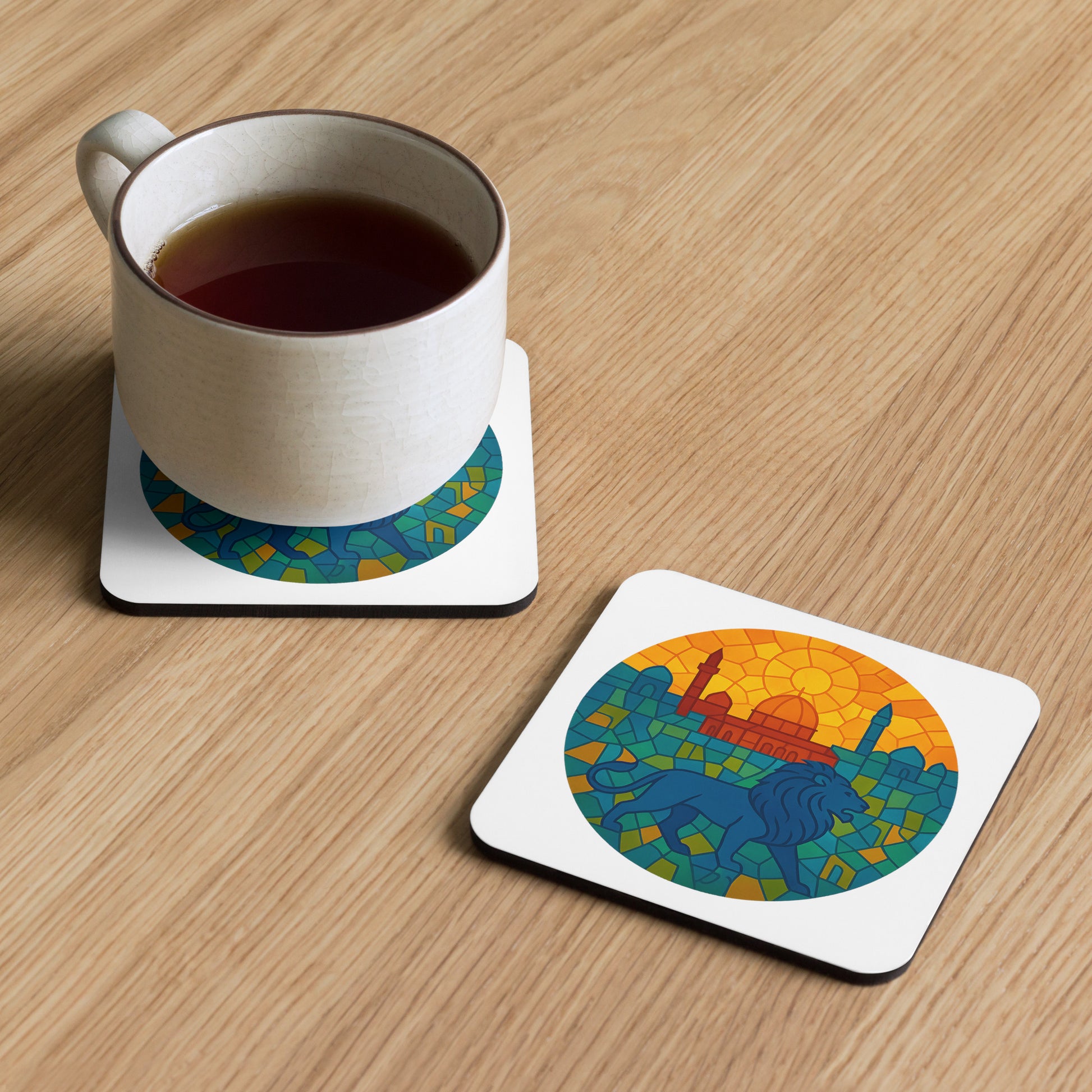 Guardian Of The City Cork - Back Coaster - American Zionist