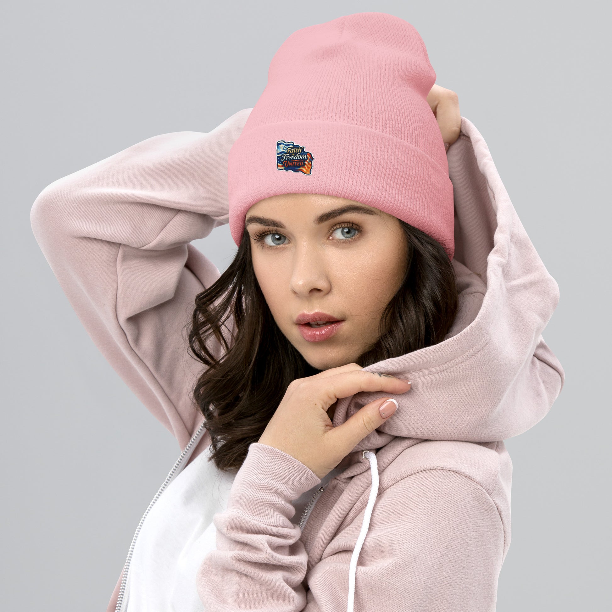 Faith Freedom United Cuffed Beanie - American Zionist