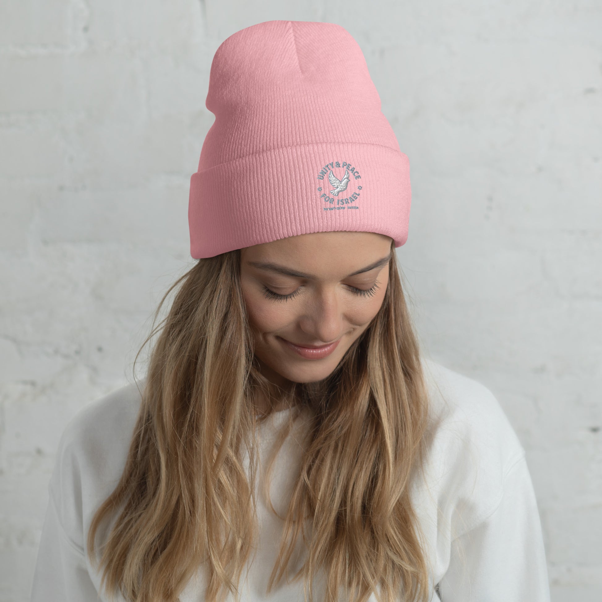 Unity Peace For Israel Cuffed Beanie - American Zionist