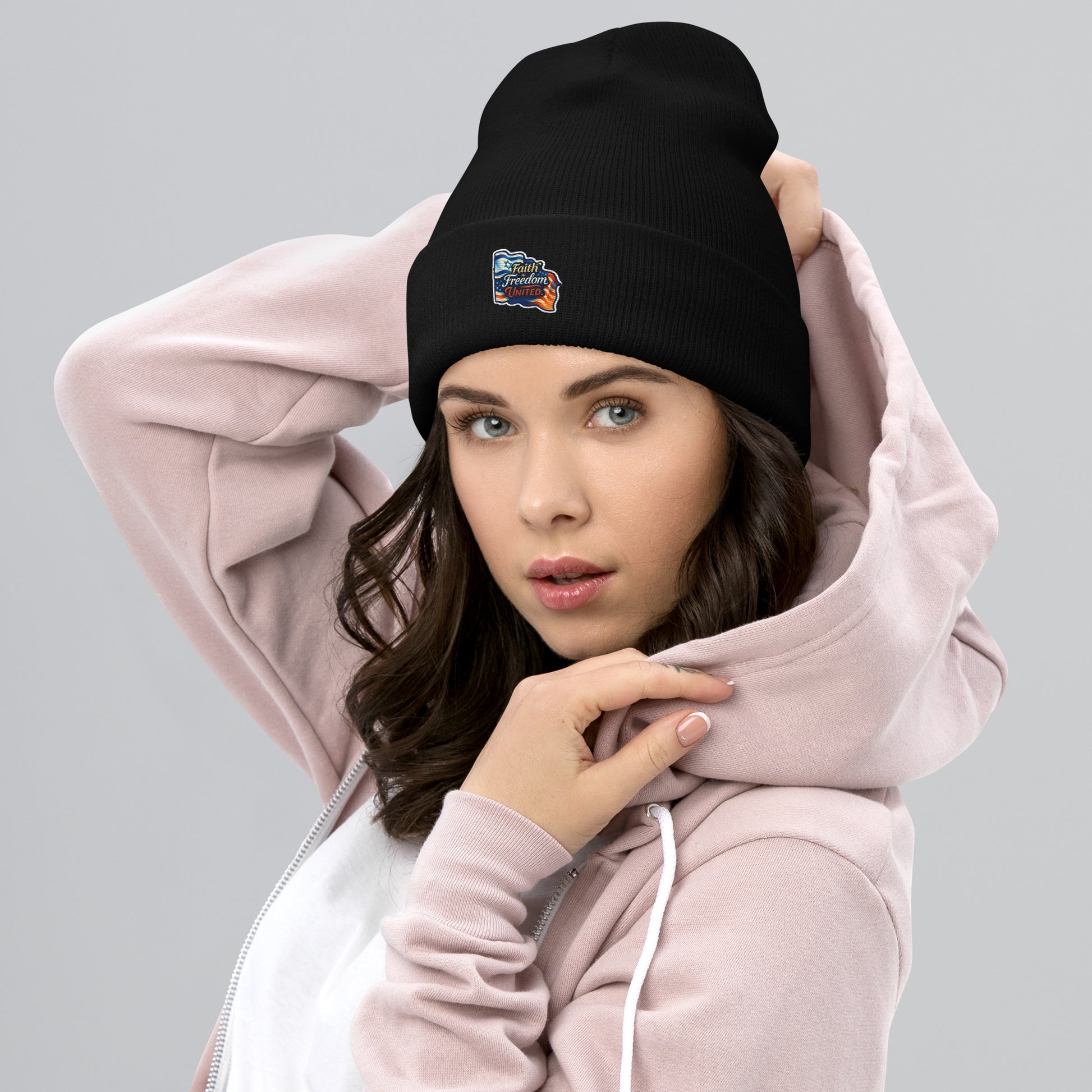 Faith Freedom United Cuffed Beanie - American Zionist