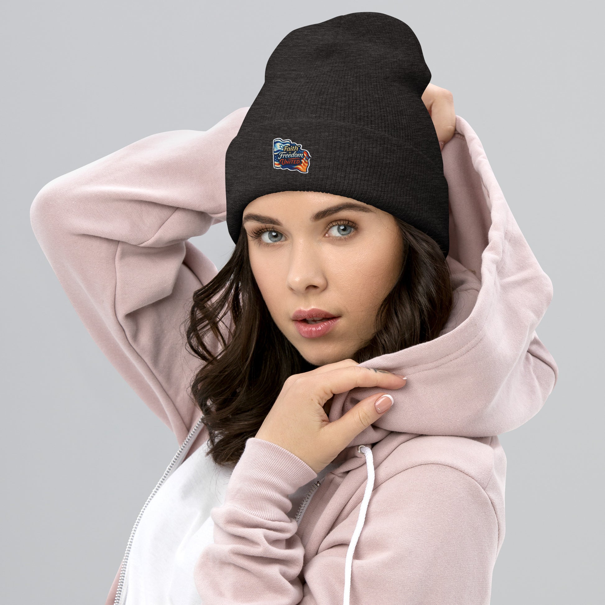 Faith Freedom United Cuffed Beanie - American Zionist