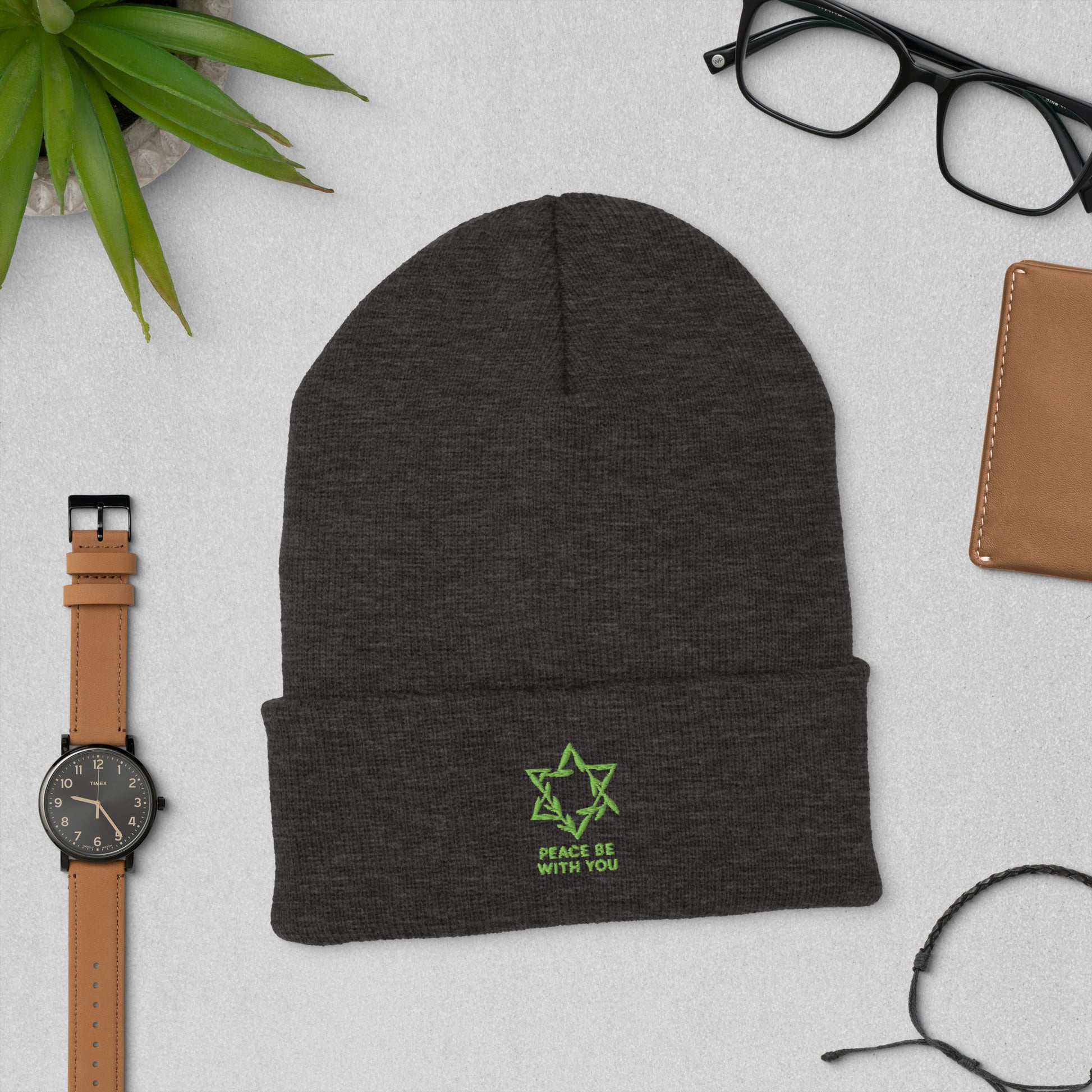 Peacewoven Star Cuffed Beanie - American Zionist