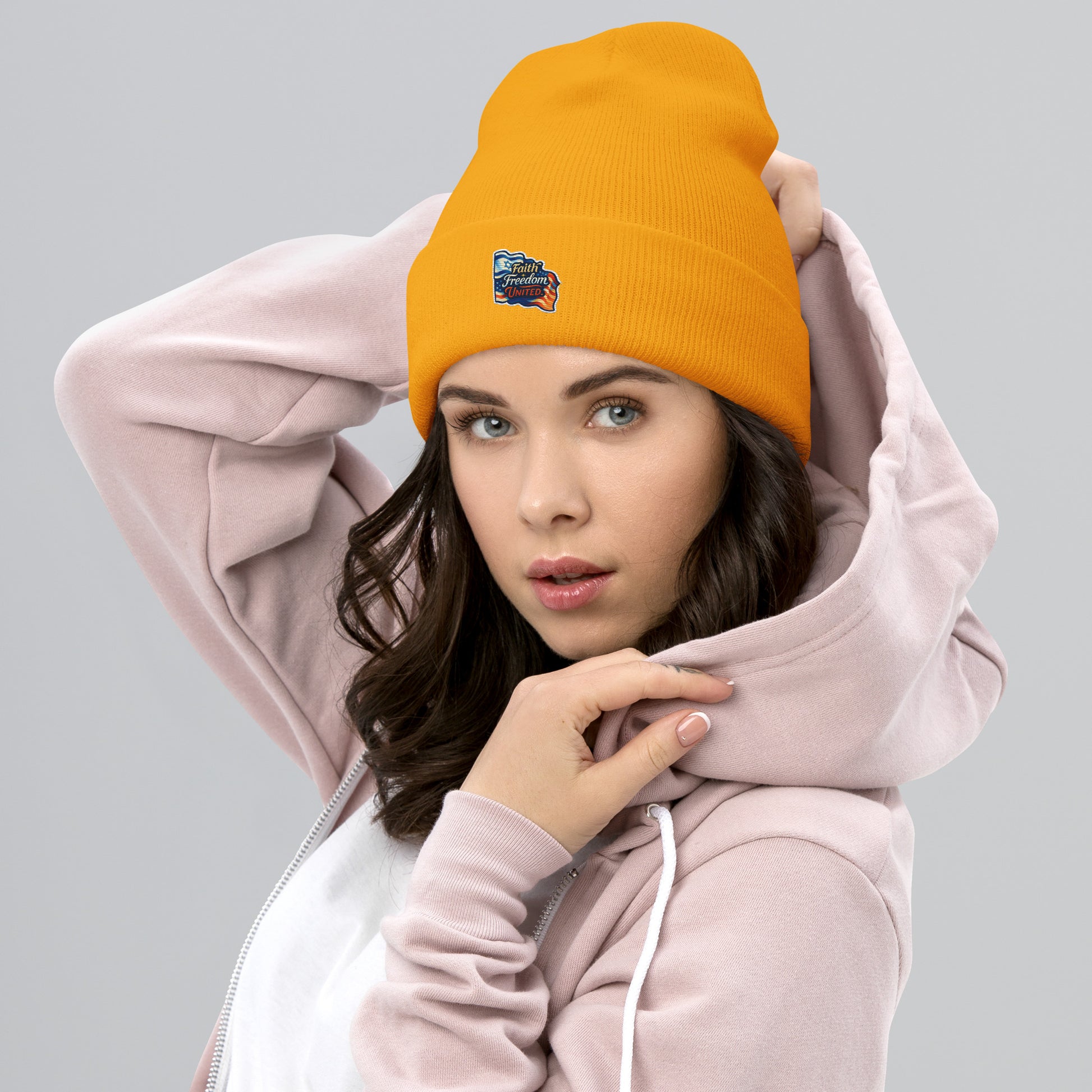 Faith Freedom United Cuffed Beanie - American Zionist