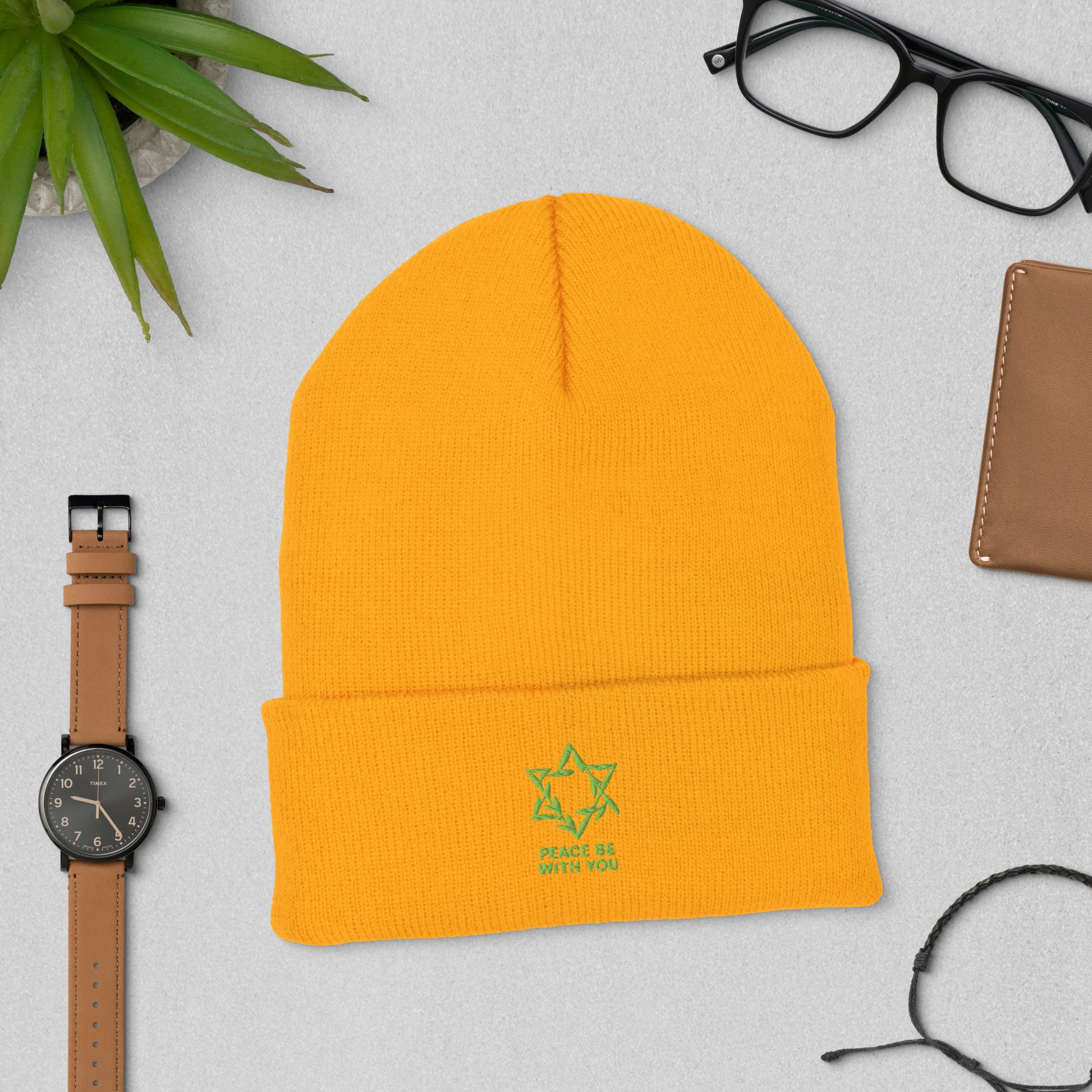 Peacewoven Star Cuffed Beanie - American Zionist