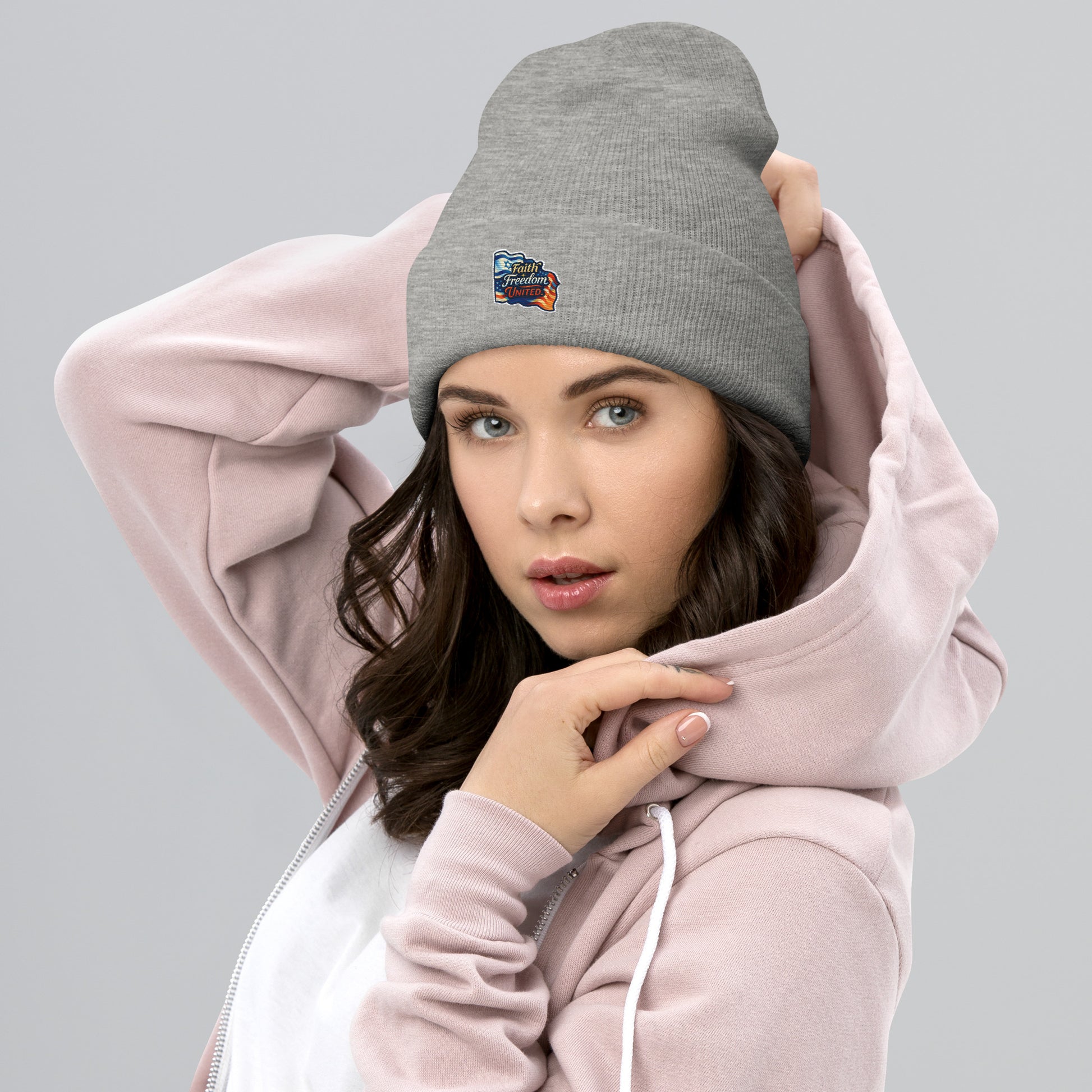 Faith Freedom United Cuffed Beanie - American Zionist