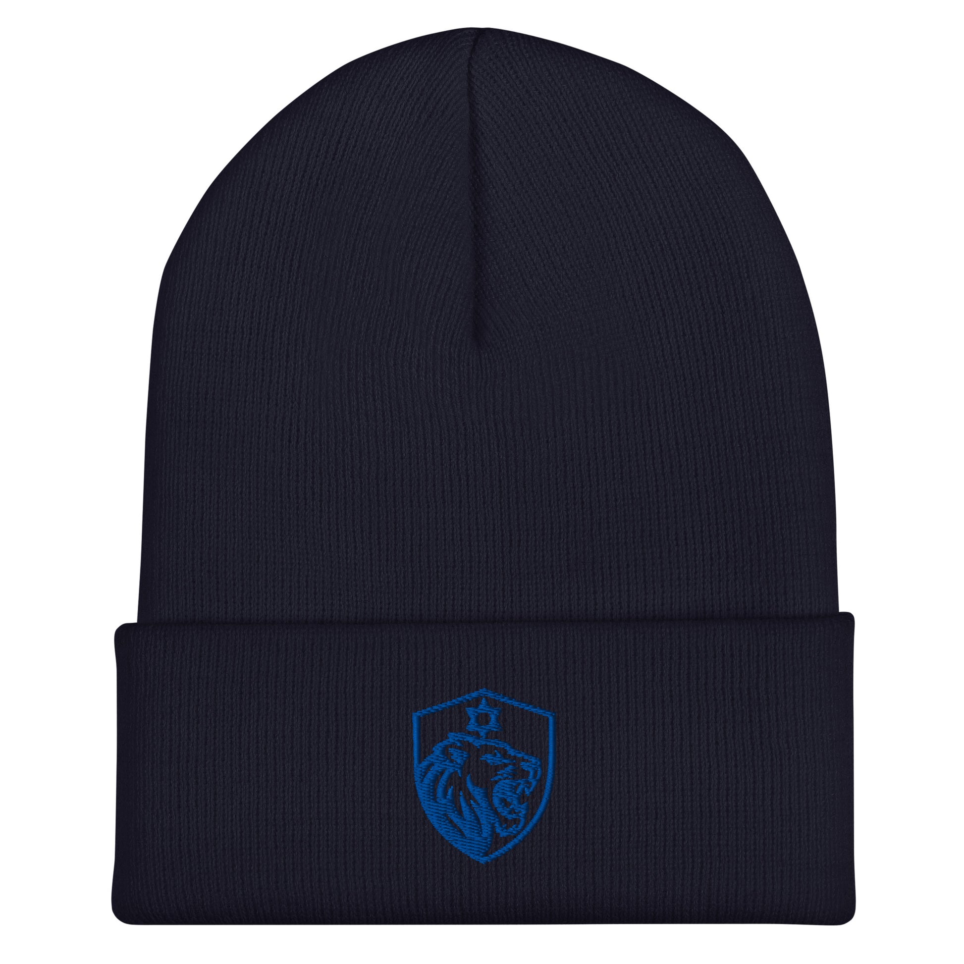 Lion Shield Of Israel Cuffed Beanie - American Zionist