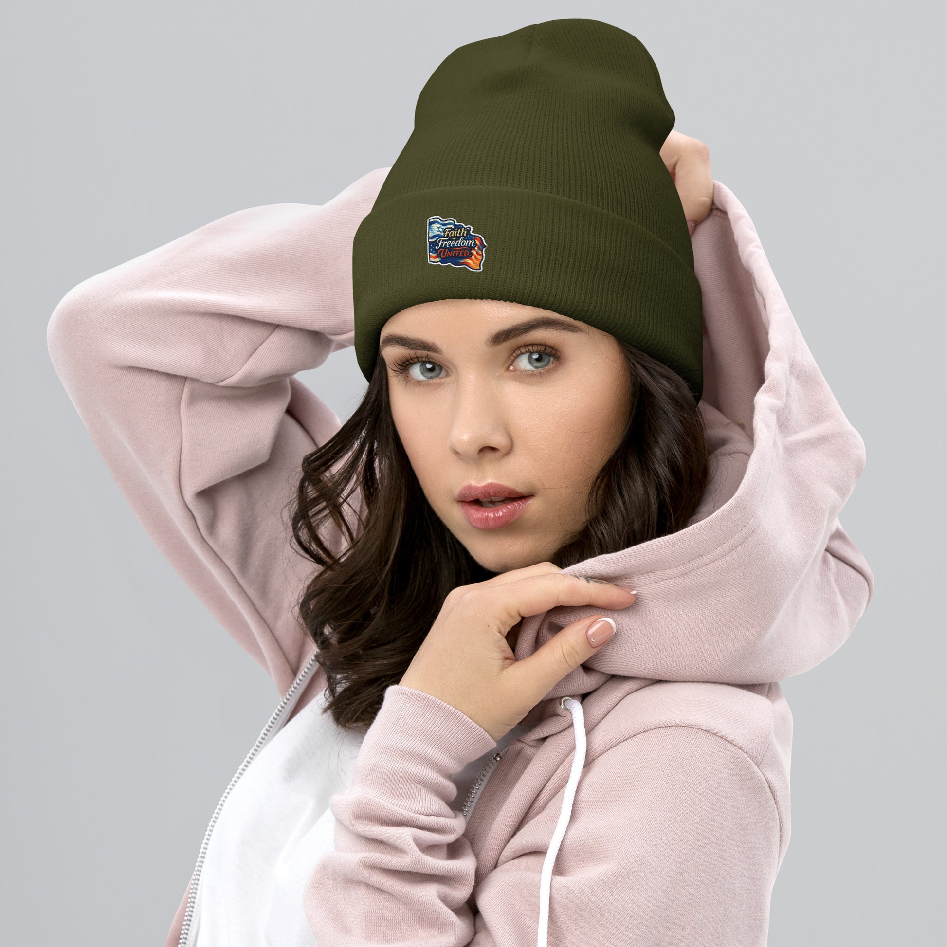 Faith Freedom United Cuffed Beanie - American Zionist
