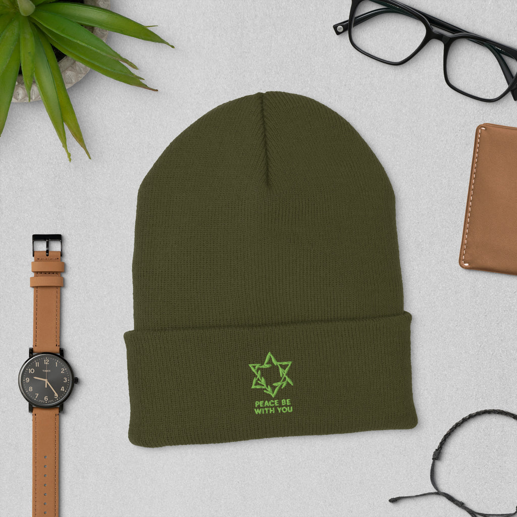 Peacewoven Star Cuffed Beanie - American Zionist