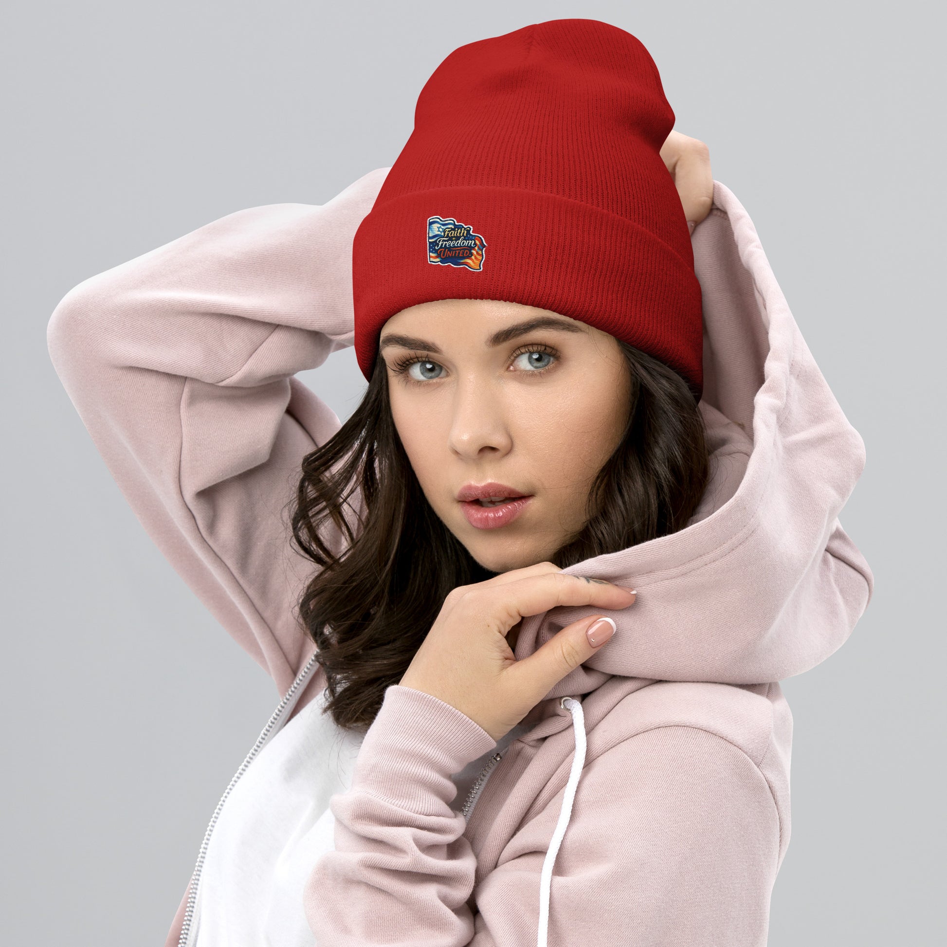 Faith Freedom United Cuffed Beanie - American Zionist
