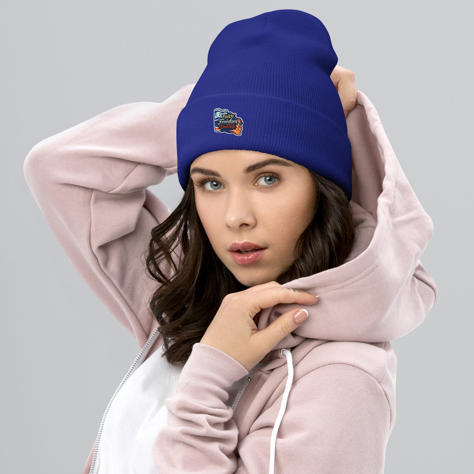 Faith Freedom United Cuffed Beanie - American Zionist