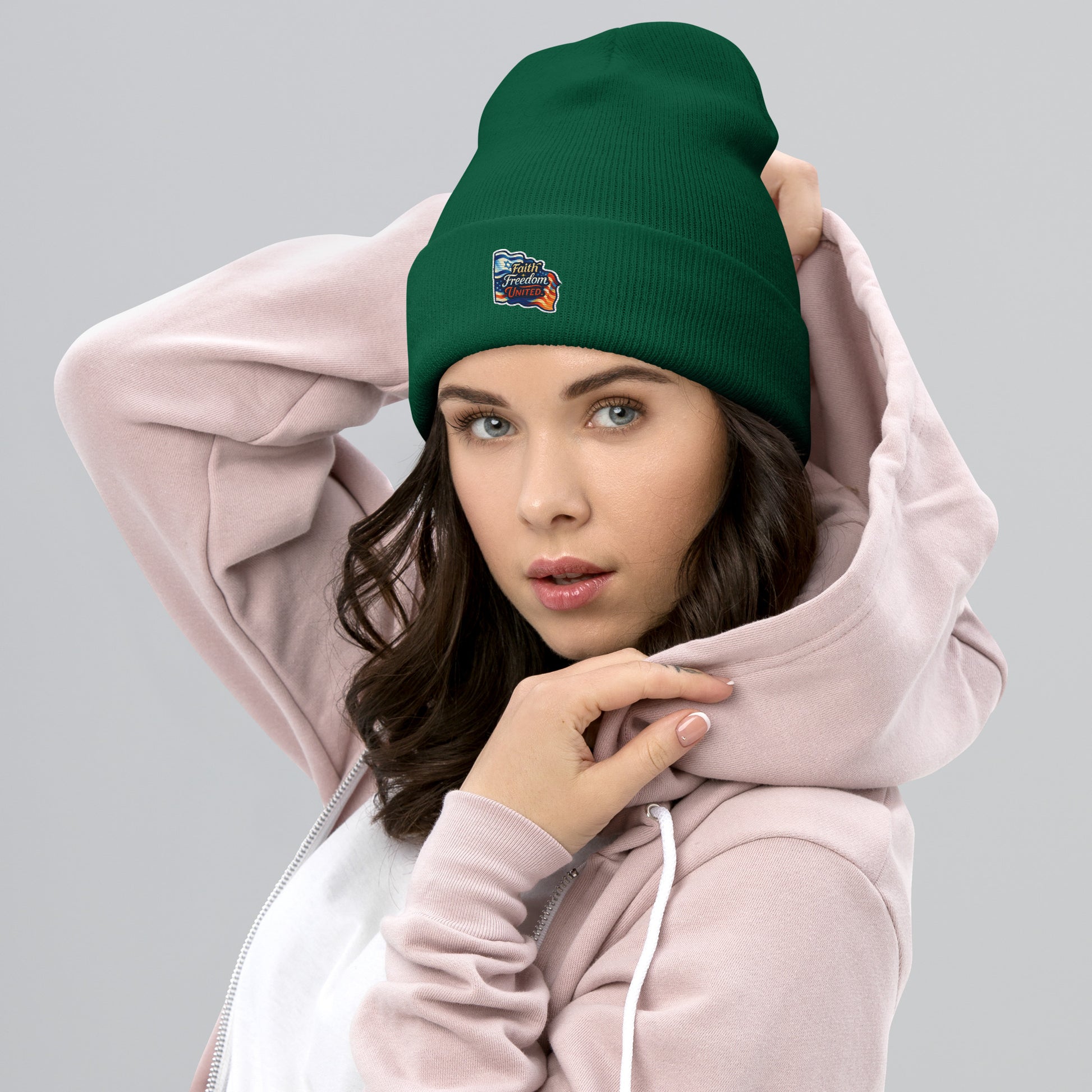 Faith Freedom United Cuffed Beanie - American Zionist