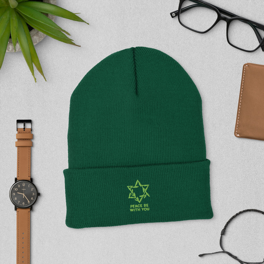 Peacewoven Star Cuffed Beanie - American Zionist