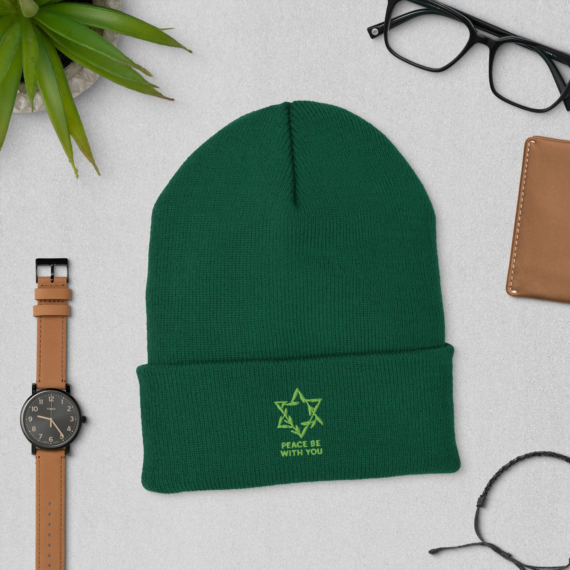 Peacewoven Star Cuffed Beanie - American Zionist