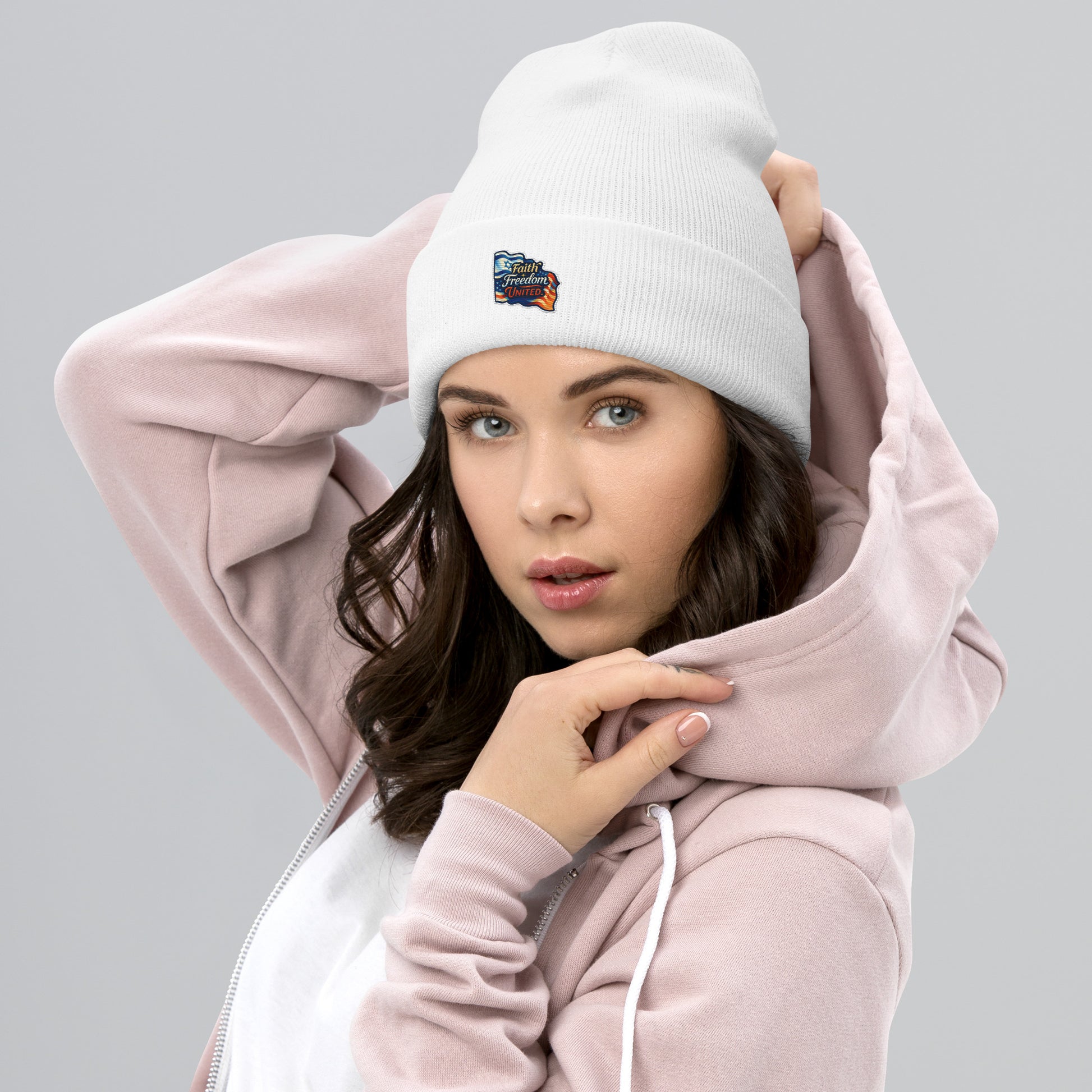 Faith Freedom United Cuffed Beanie - American Zionist