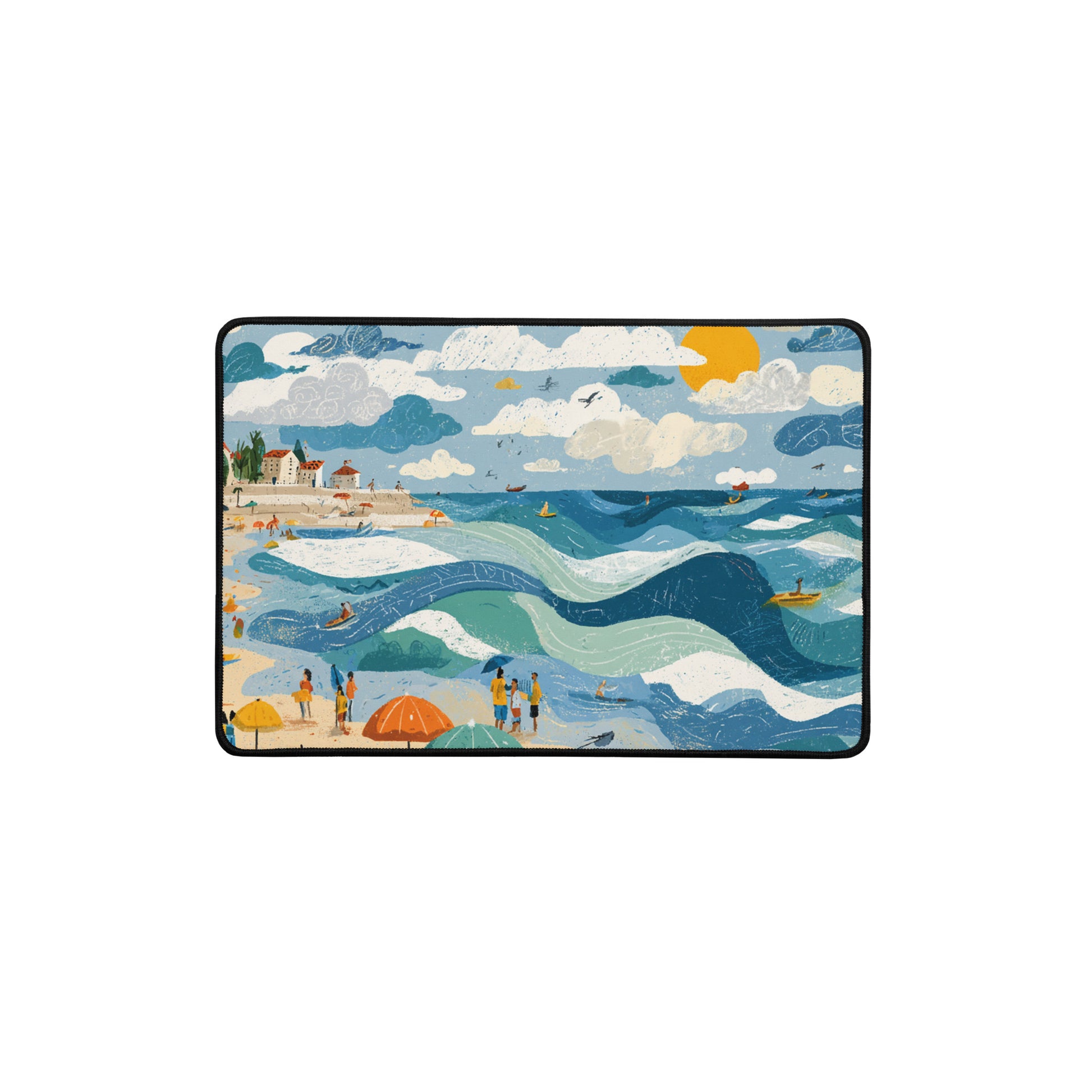Tel Aviv Beach Desk Mat - American Zionist