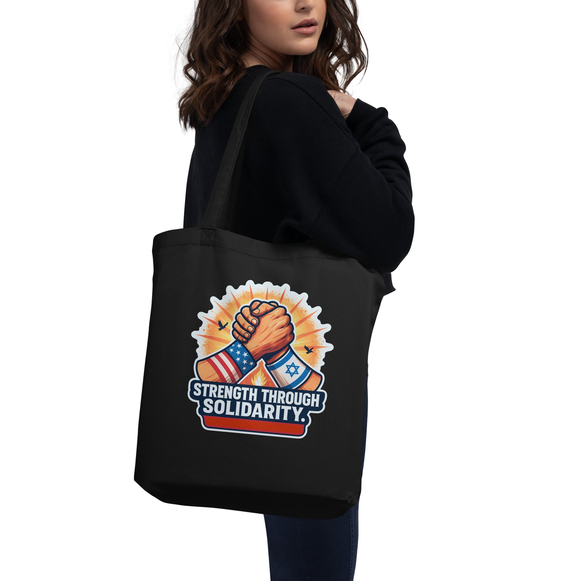 Strength Through Solidarity Eco Tote Bag - American Zionist