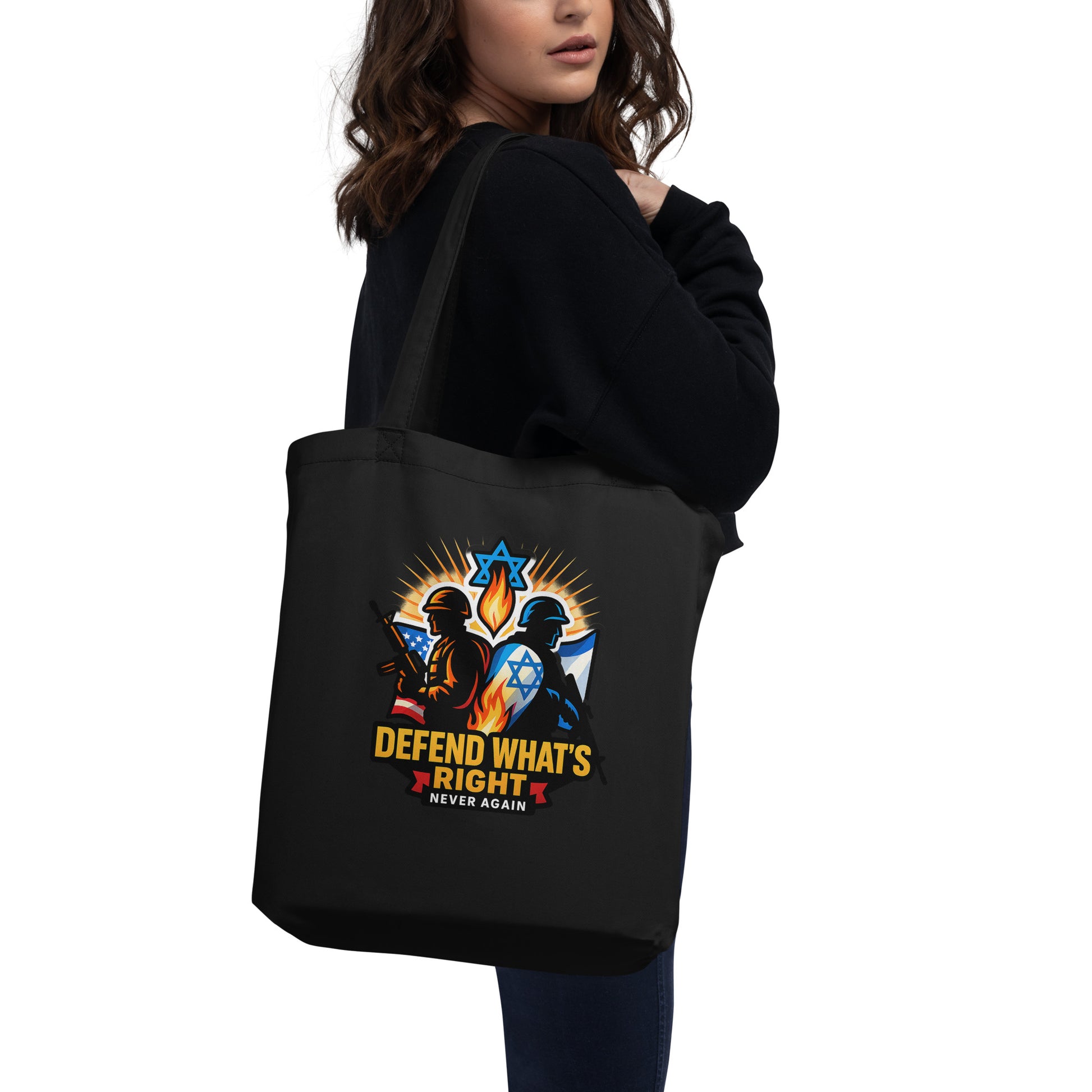 Defend What's Right Eco Tote Bag - American Zionist