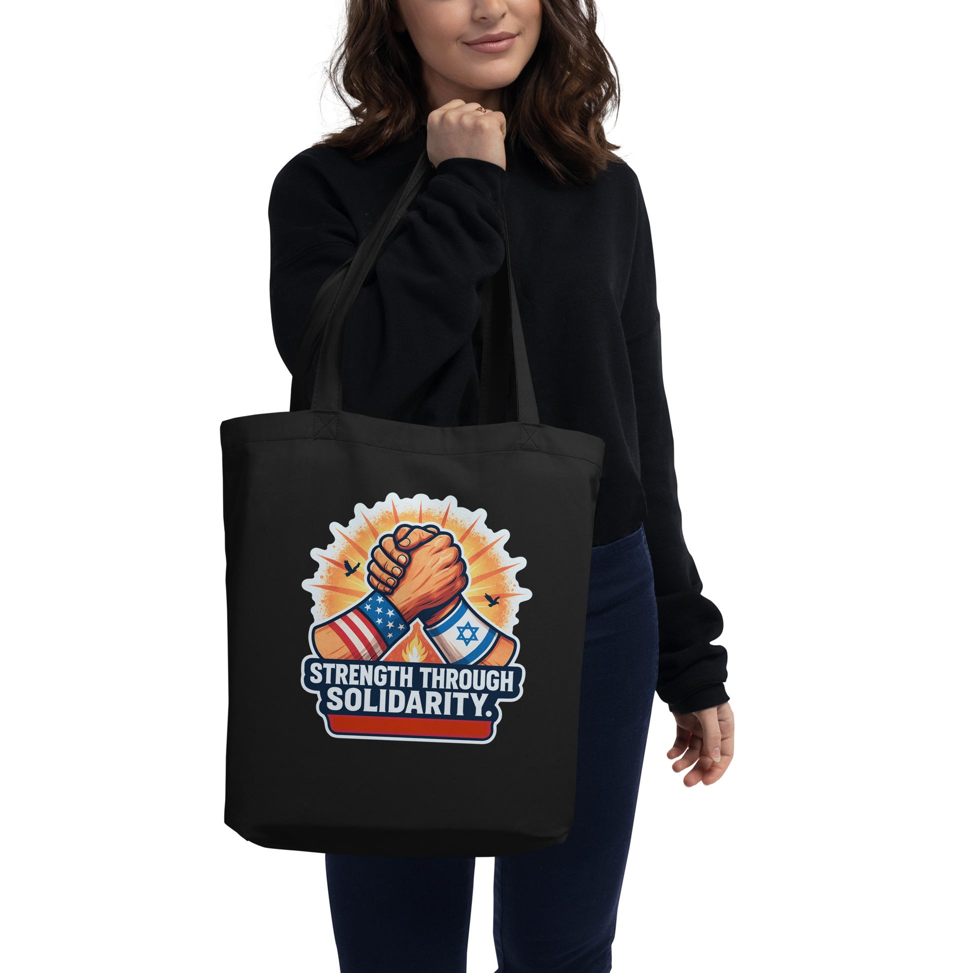 Strength Through Solidarity Eco Tote Bag - American Zionist