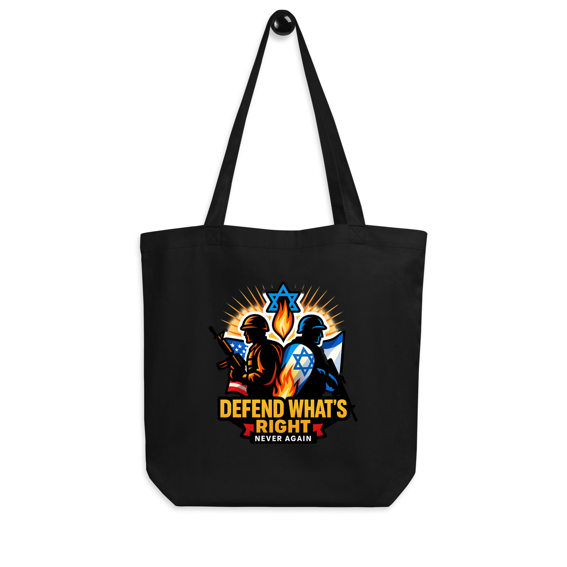 Defend What's Right Eco Tote Bag - American Zionist