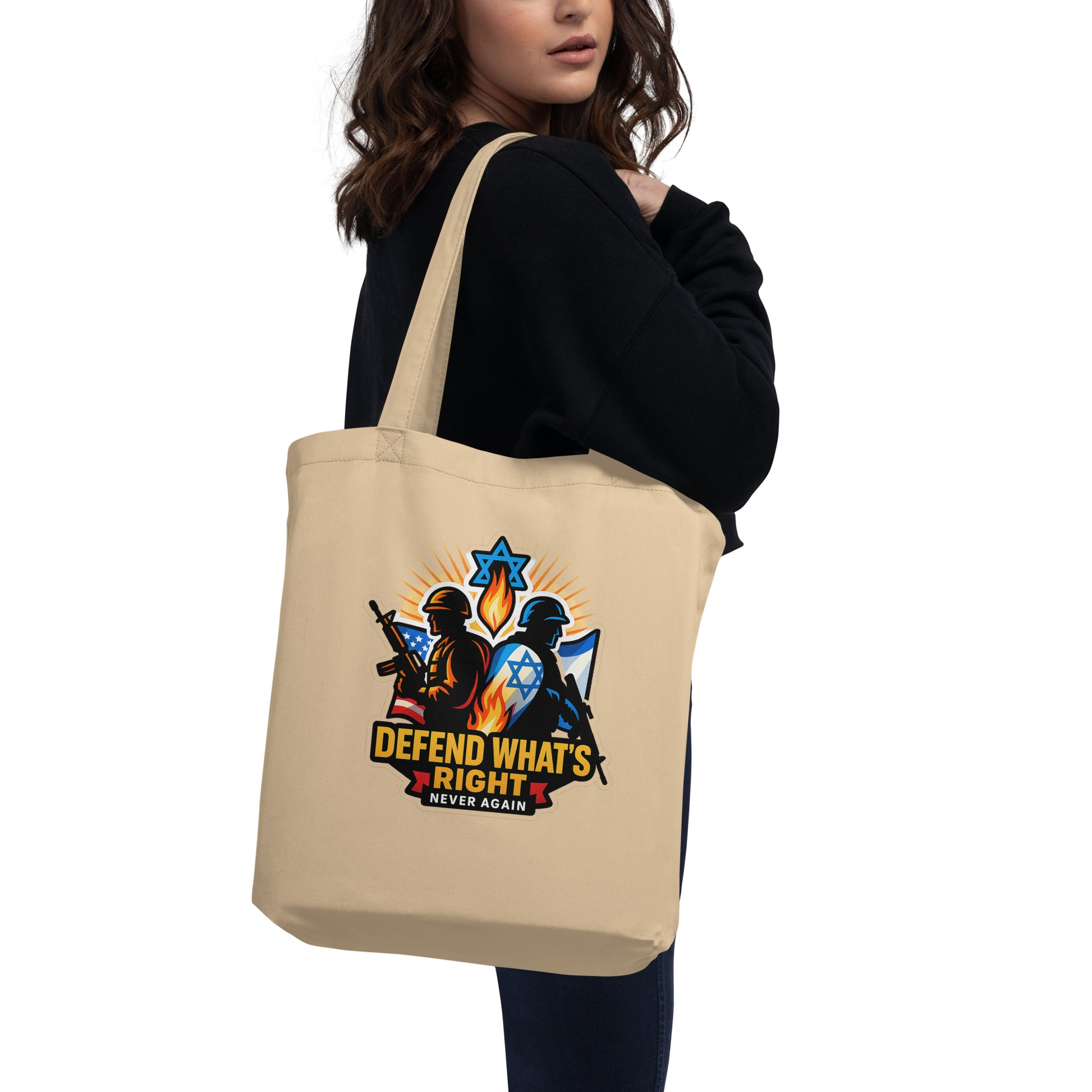 Defend What's Right Eco Tote Bag - American Zionist