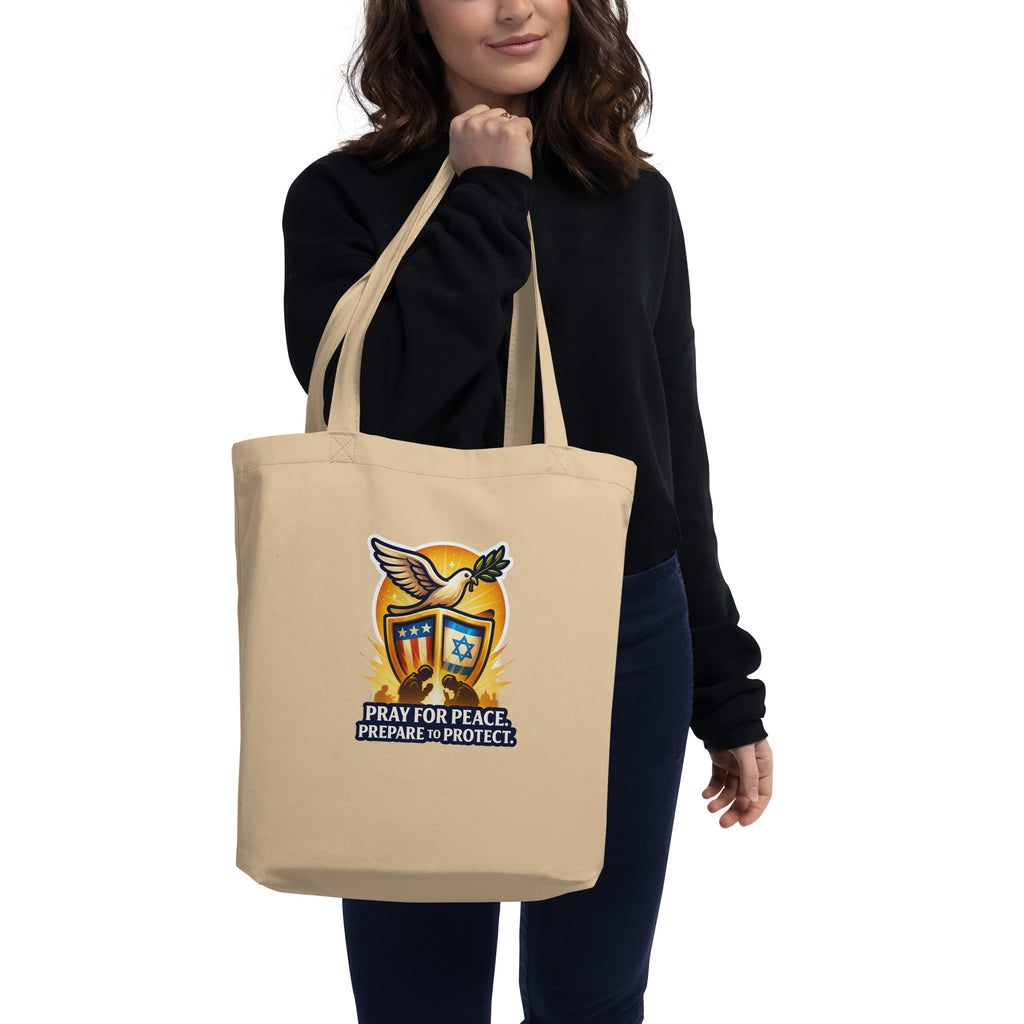 Pray For Peace Eco Tote Bag - American Zionist
