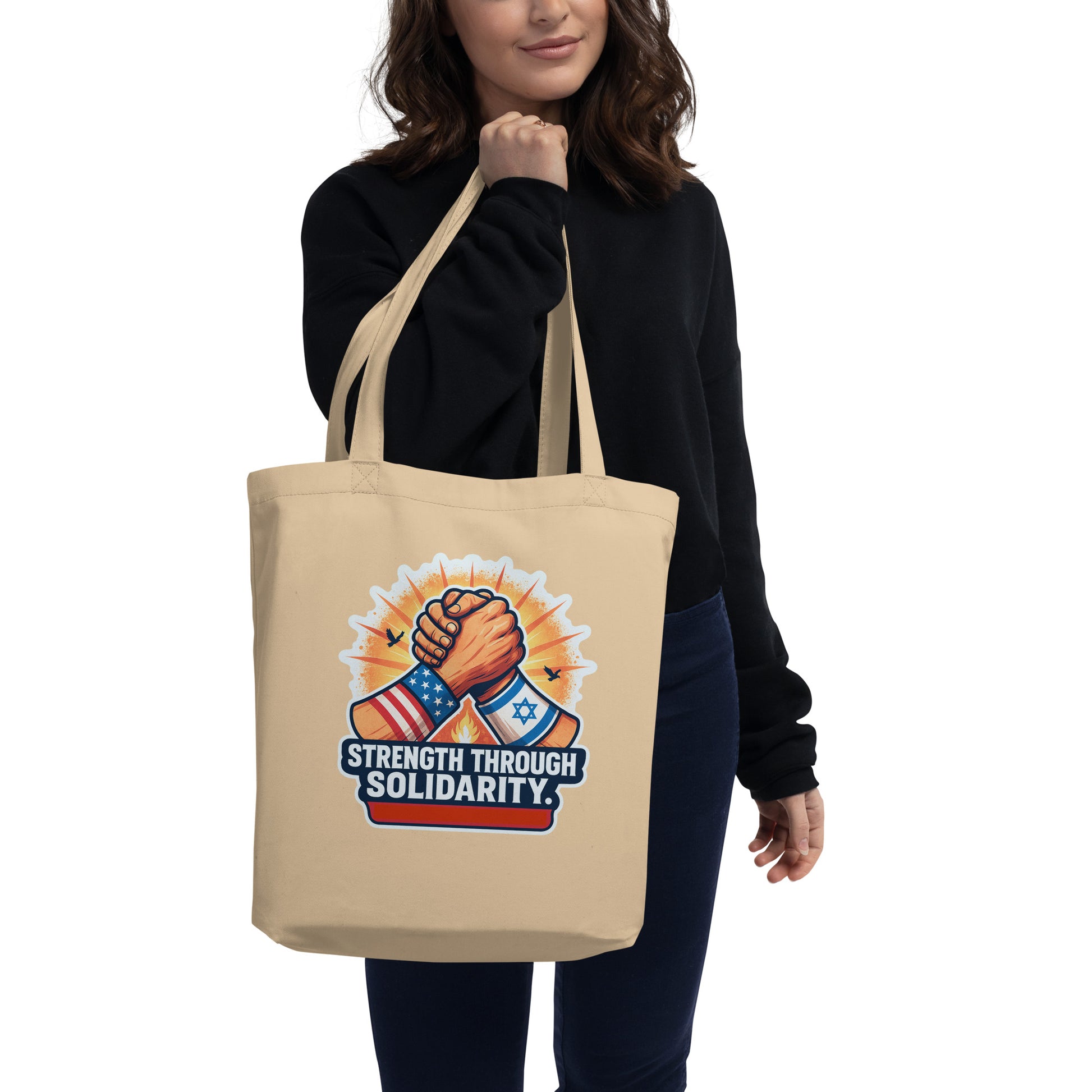 Strength Through Solidarity Eco Tote Bag - American Zionist