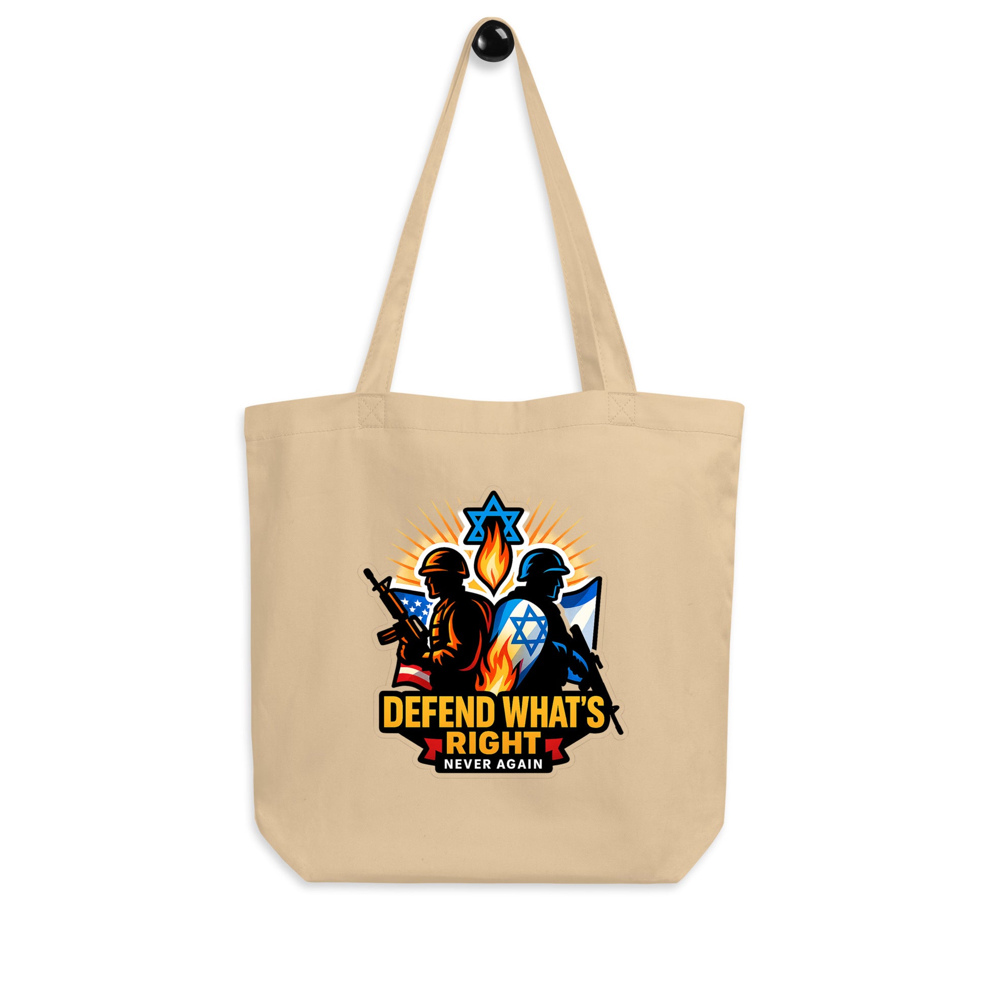 Defend What's Right Eco Tote Bag - American Zionist