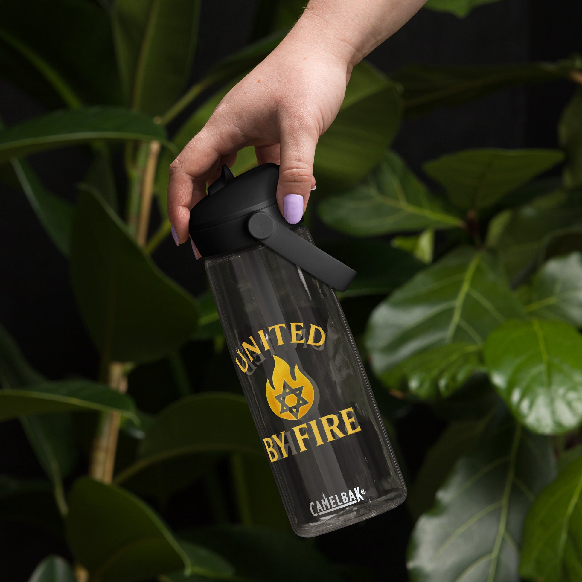 United By Fire Flip Straw Water Bottle - American Zionist